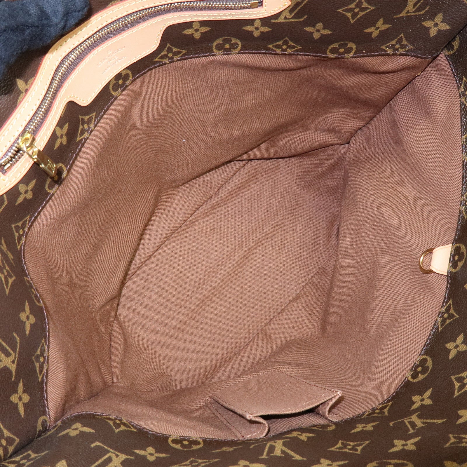 Louis Vuitton Monogram Sac Shopping Canvas Shoulder Bag Brown M51108