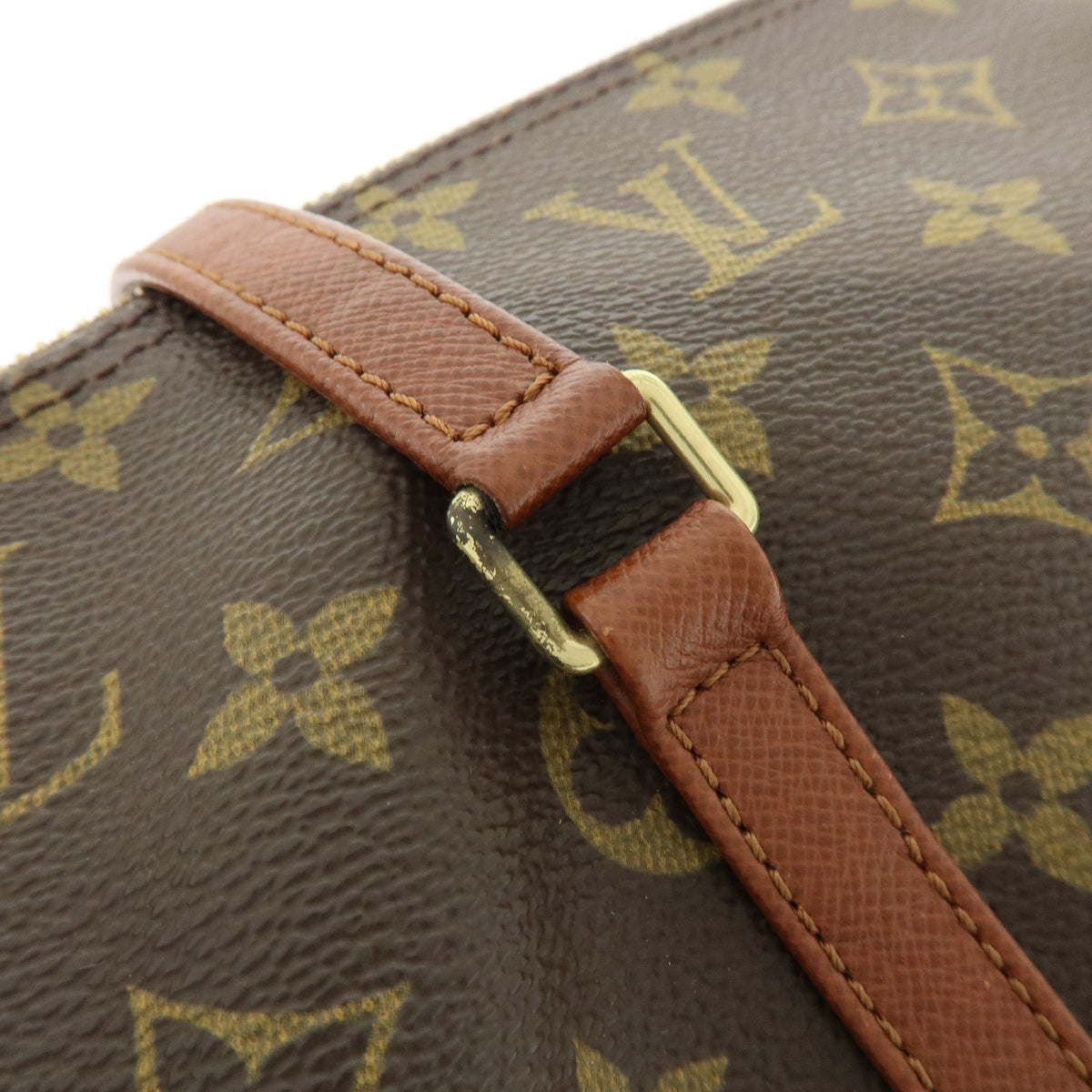 Louis Vuitton Monogram Papillon 30 Hand Bag Brown M51365