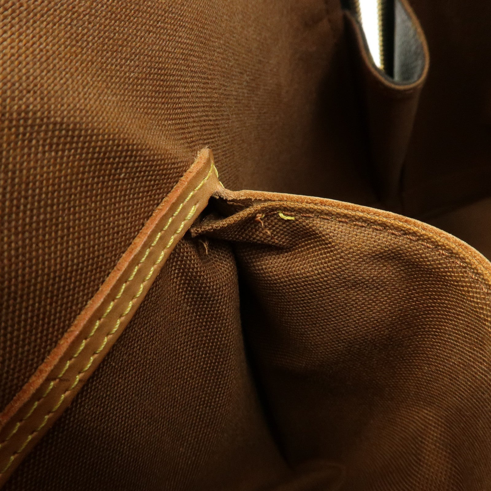 Louis Vuitton Monogram Alma PM Canvas Leather Hand Bag Brown M51130
