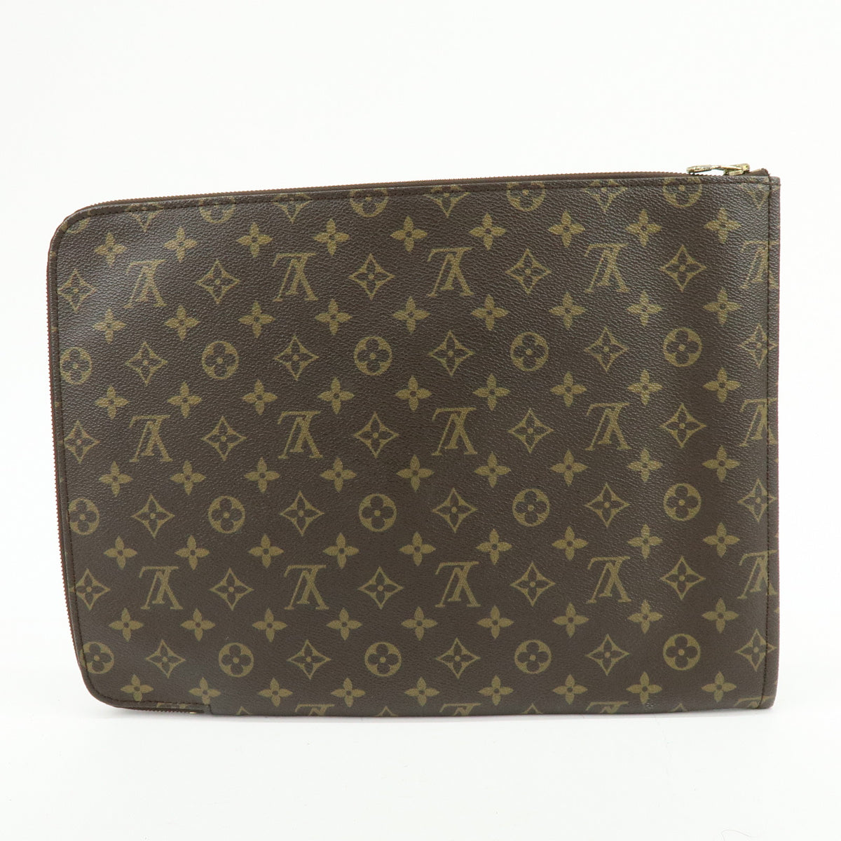 Louis Vuitton Monogram Posh Documents Clutch Bag Brown M53456
