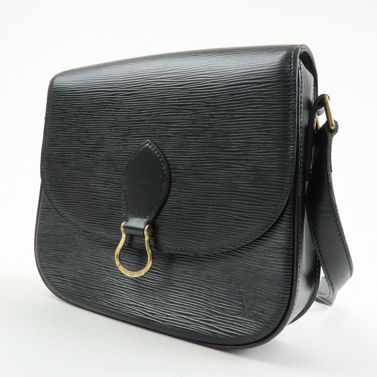 Louis Vuitton Epi Saint Cloud Shoulder Bag Black Noir M52192