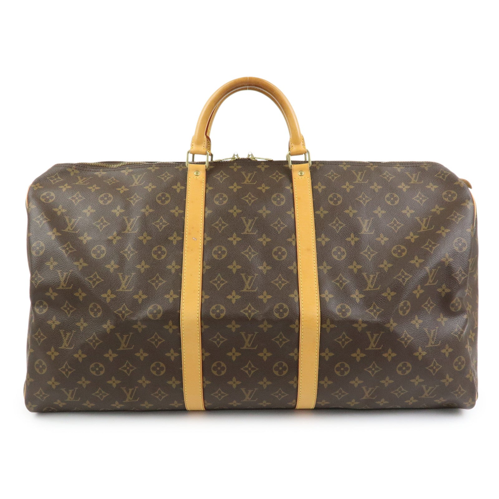 Louis Vuitton Monogram Keep All 60 Boston Bag Brown M41422