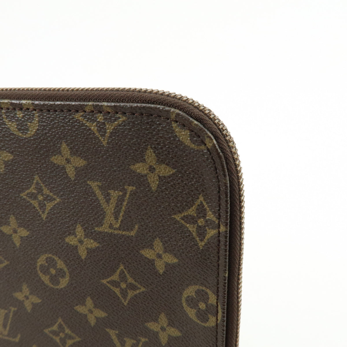 Louis Vuitton Monogram Posh Documents Clutch Bag Brown M53456