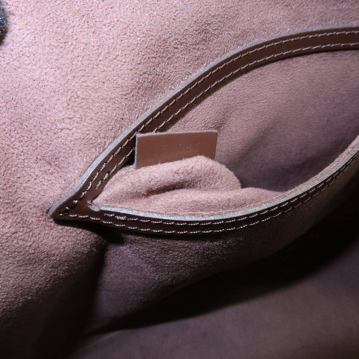 Louis Vuitton Epi Alma Leather Hand Bag Moca M5280D