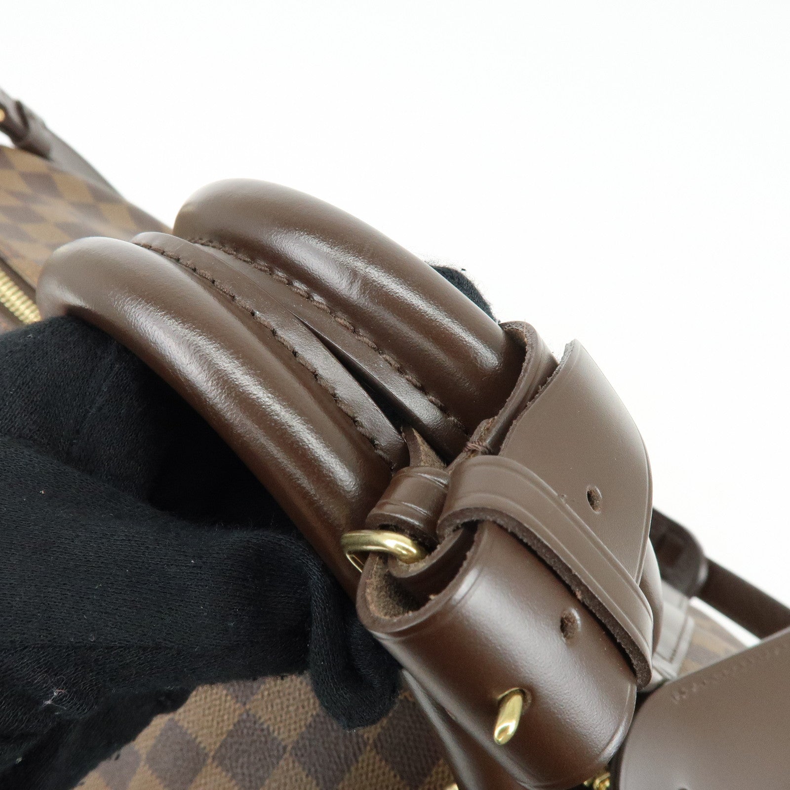 Louis Vuitton Damier Keep All Bandouliere 55 Travel Bag Brown N41414