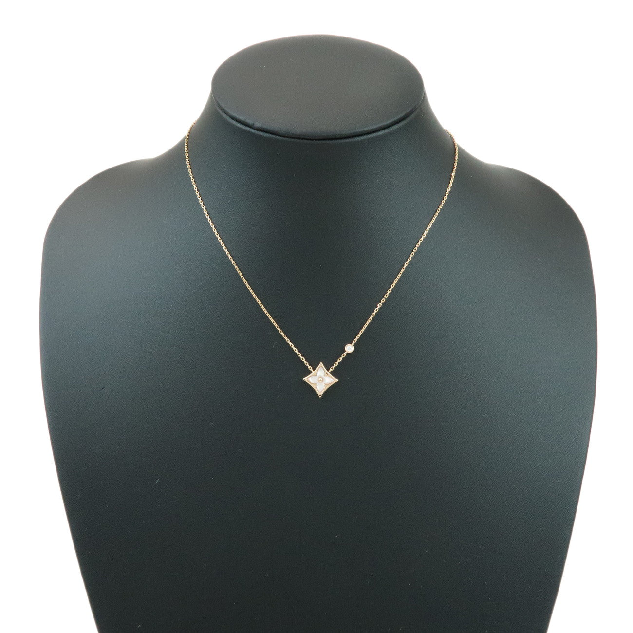 Louis Vuitton Pendant Color Blossom BB 1PDiamond Necklace K18 PG Q93892