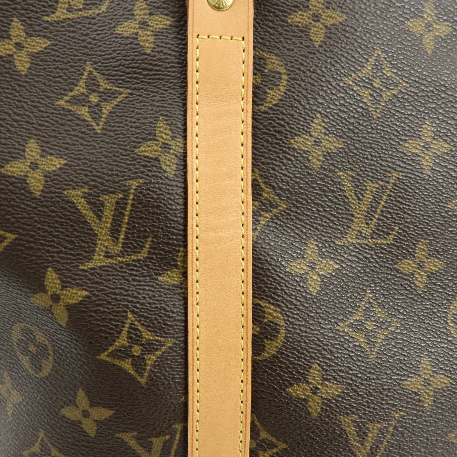 Louis Vuitton Monogram Sac Shopping Canvas Shoulder Bag Brown M51108