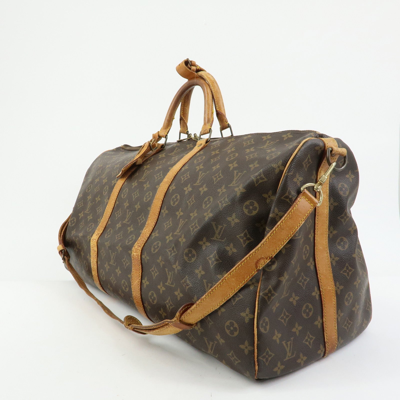 Louis Vuitton Monogram Keep All Bandouliere 60 Boston Bag M41412