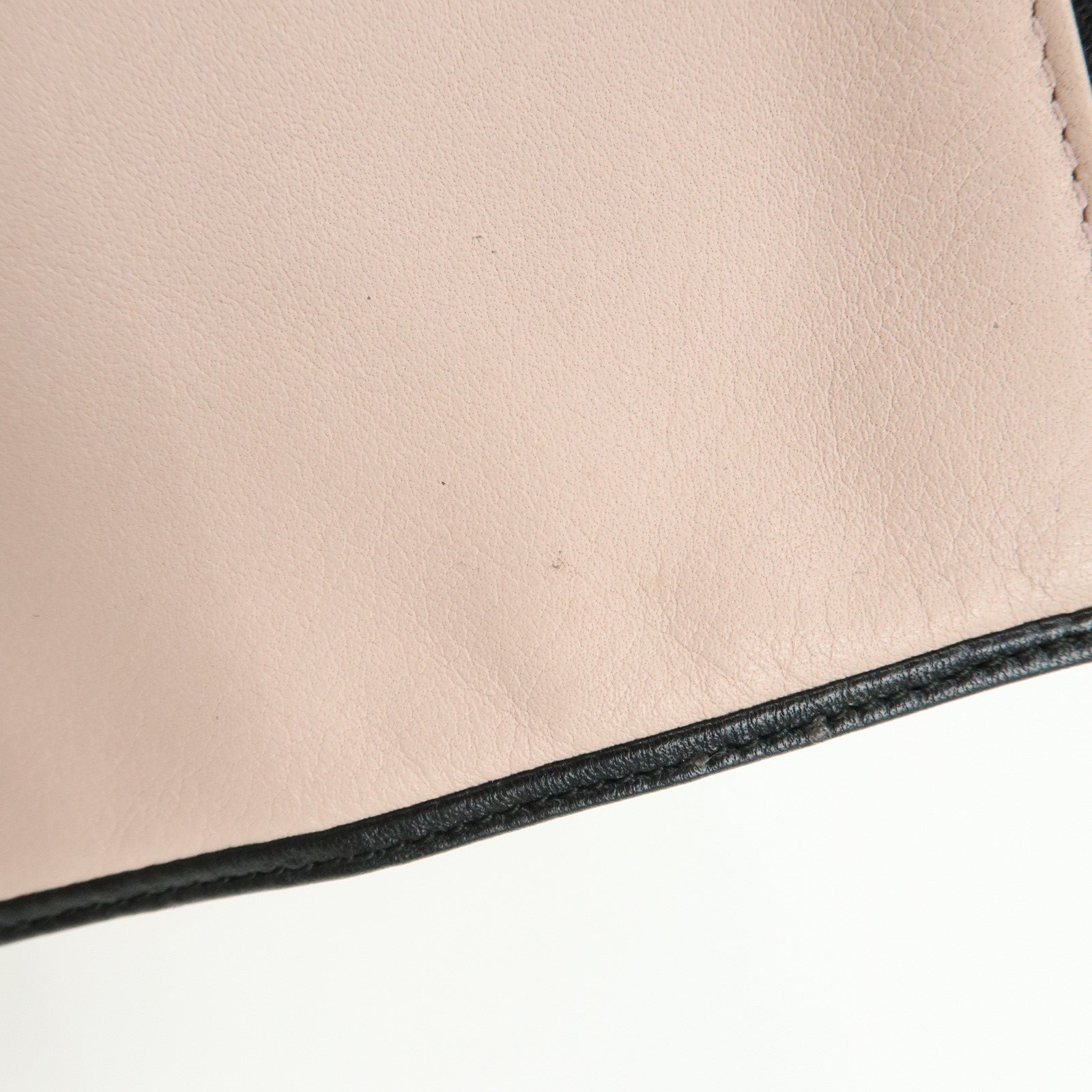 LOEWE Anagram Nappa Leather Clutch Bag Flat Pouch Pink Orange
