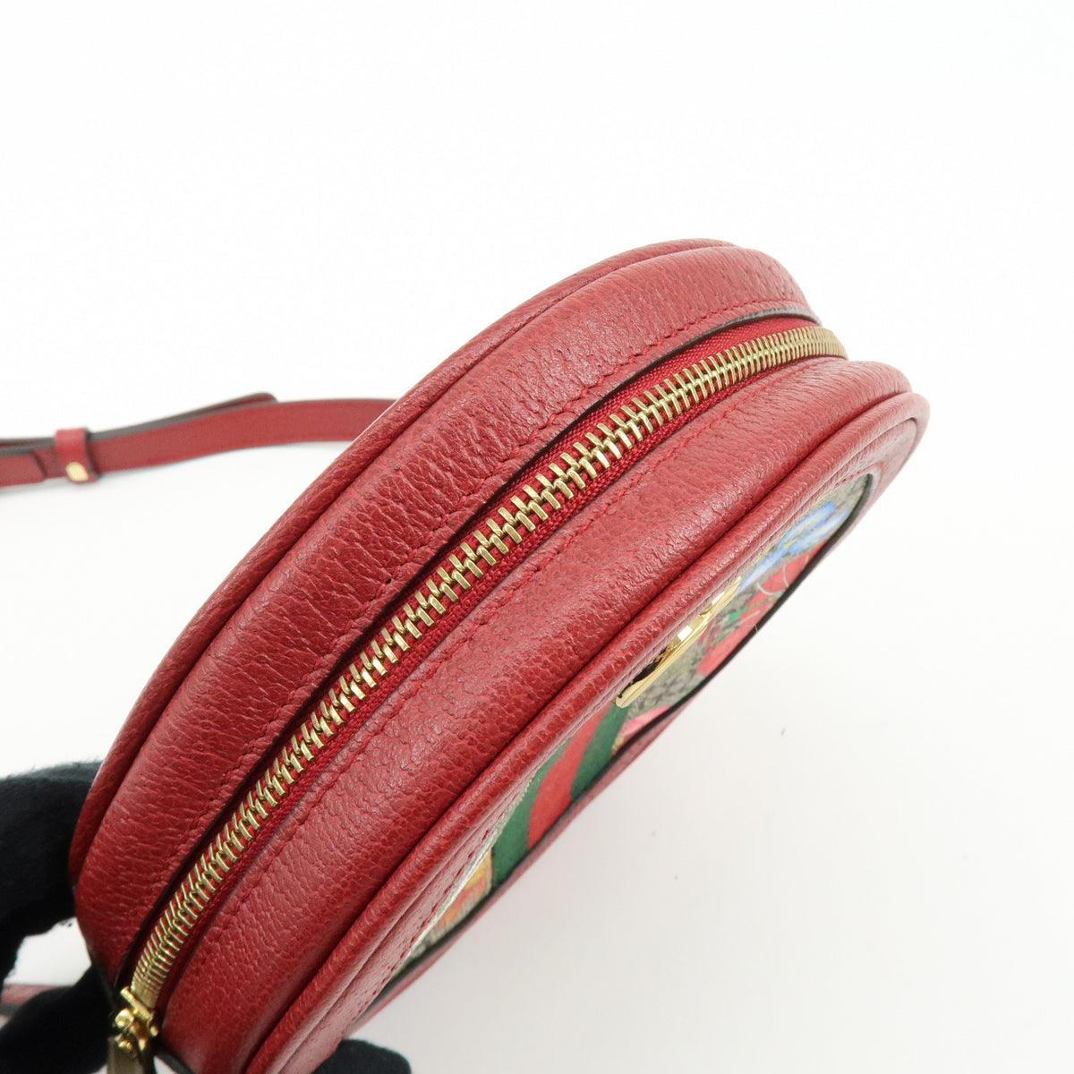 GUCCI Ophidia Sherry Flora GG Supreme Leather Backpack Red Beige 598661