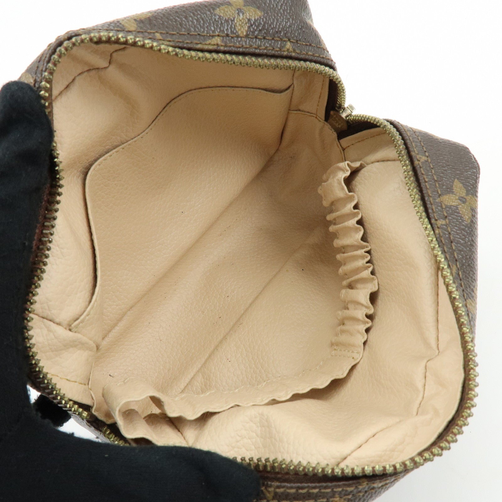 Louis Vuitton Monogram Canavs Trousse Toilette 18 Pouch Brown