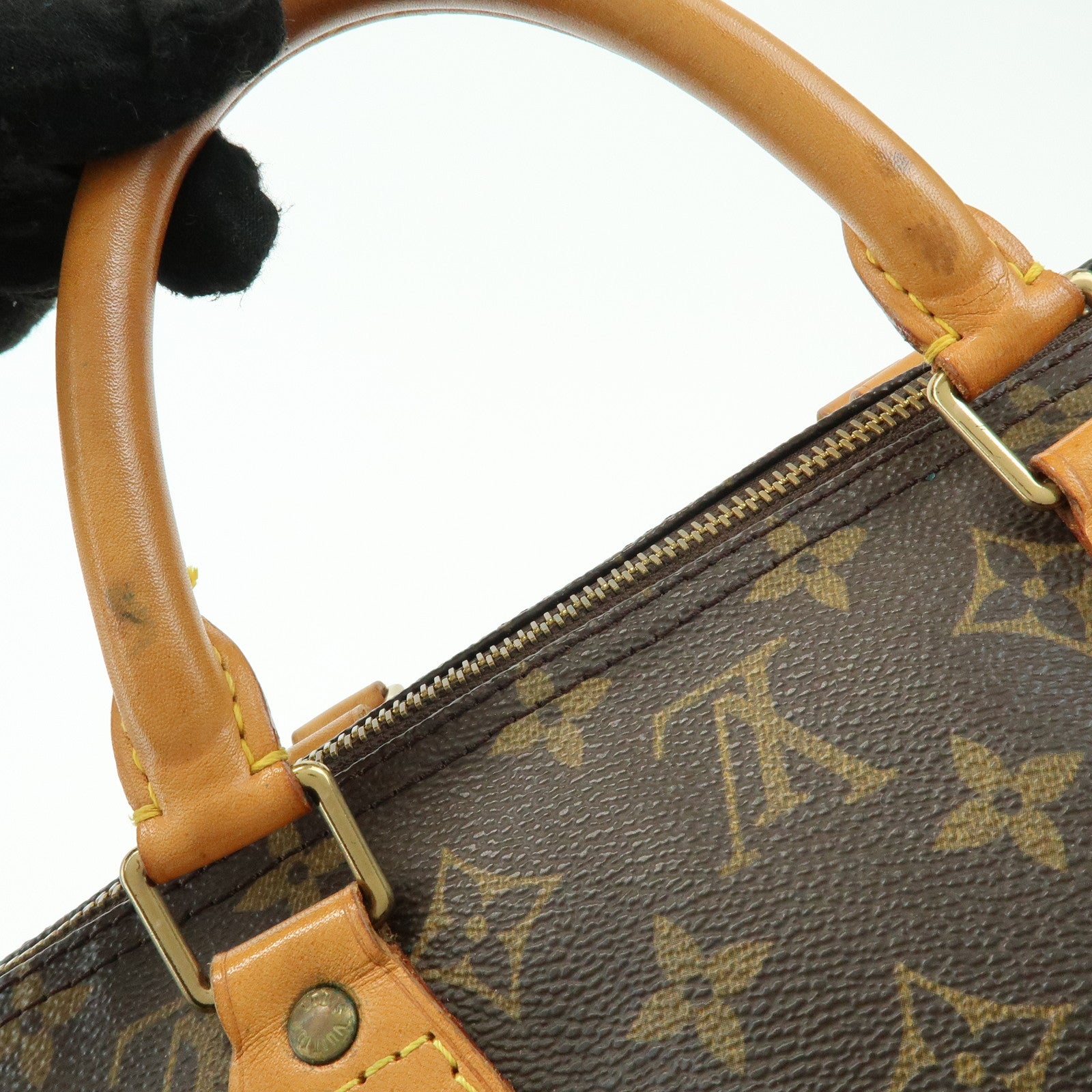 Louis Vuitton Monogram Speedy 40 Hand Bag Boston Bag Brown M41522