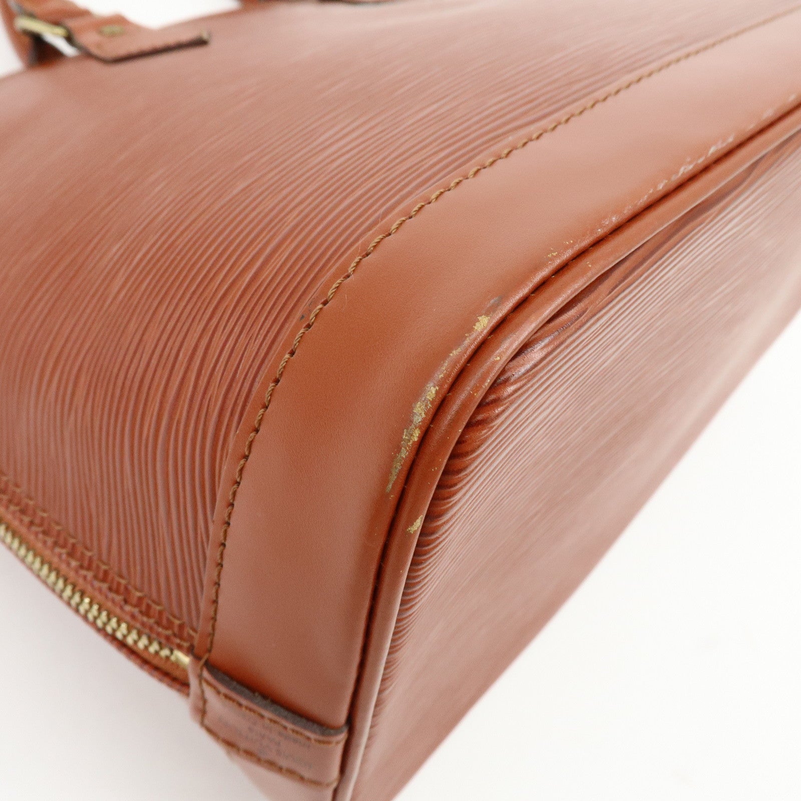 Louis Vuitton Epi Alma PM Leather Hand Bag Kenya Brown M52143