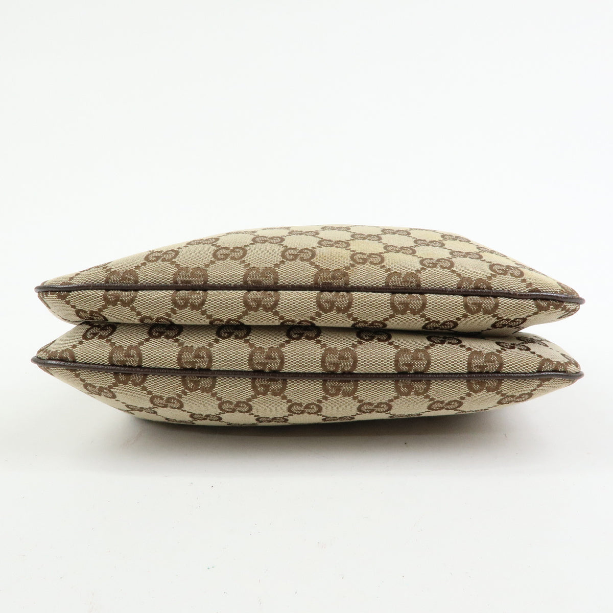 GUCCI Sherry GG Canvas Leather Shoulder Bag Hand Bag Brown 145812