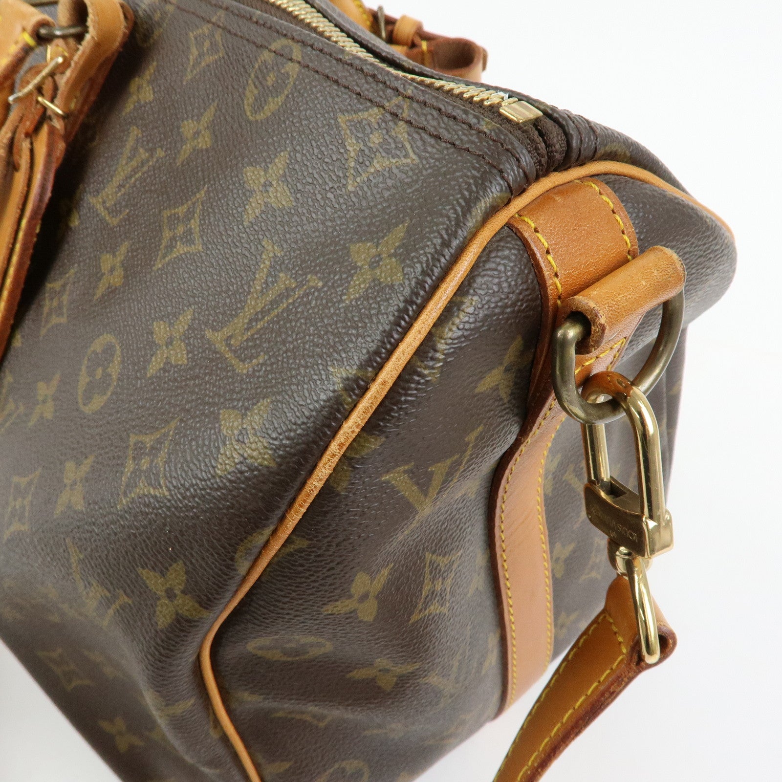 Louis Vuitton Monogram Keep All Bandouliere 45 Boston Bag M41418