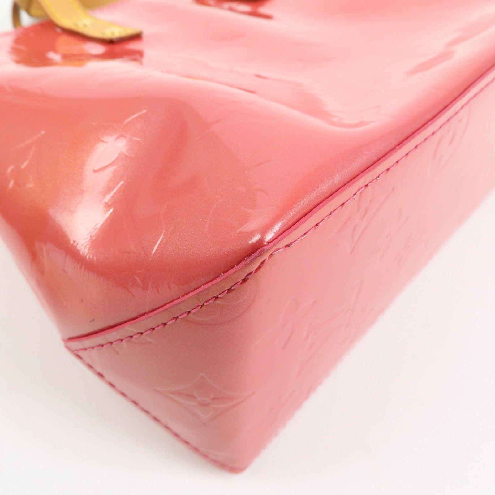 Louis Vuitton Monogram Vernis Reade PM Hand Bag Framboise M9132F