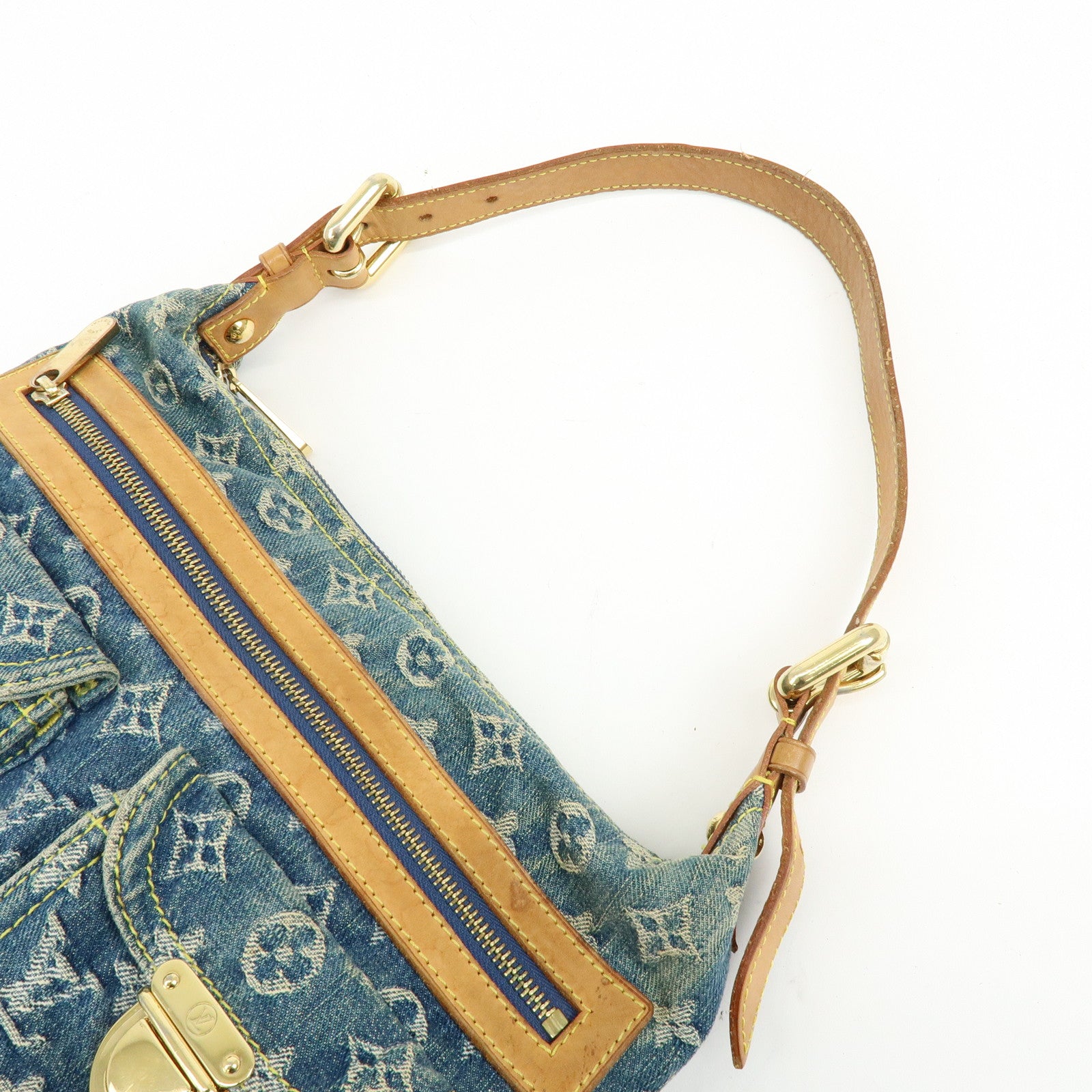 Louis Vuitton Monogram Denim Baggy PM 2Way Bag Shoulder Bag M95049
