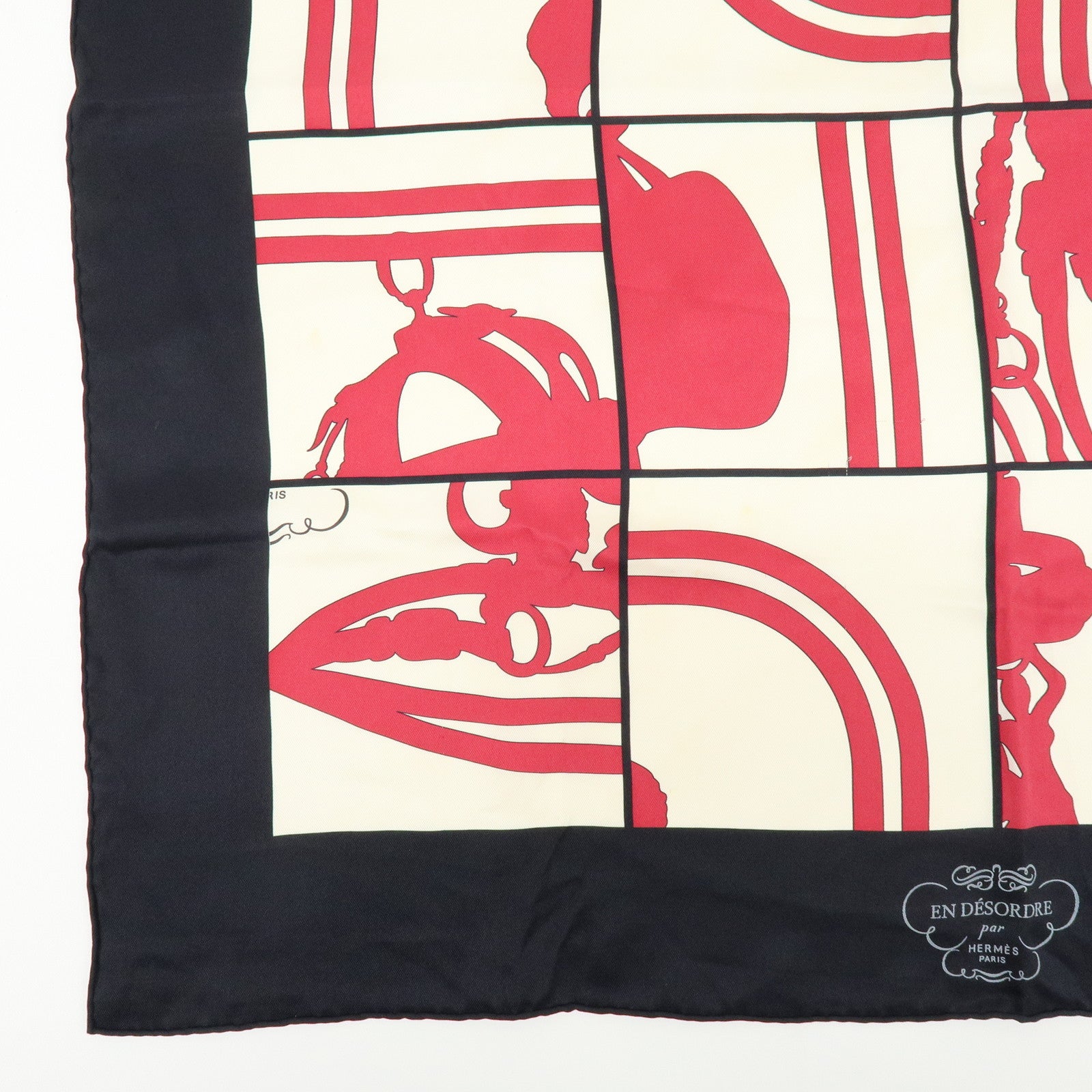 HERMES Carre 70 Lot of 2 Silk 100% Scarf Brides de gala/A.M.CASSANDRE