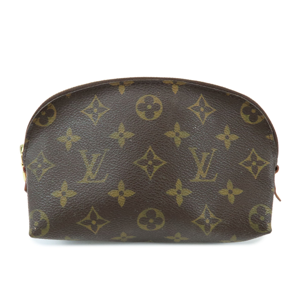 Louis Vuitton Monogram Pochette Cosmetic PM Pouch Brown M47515