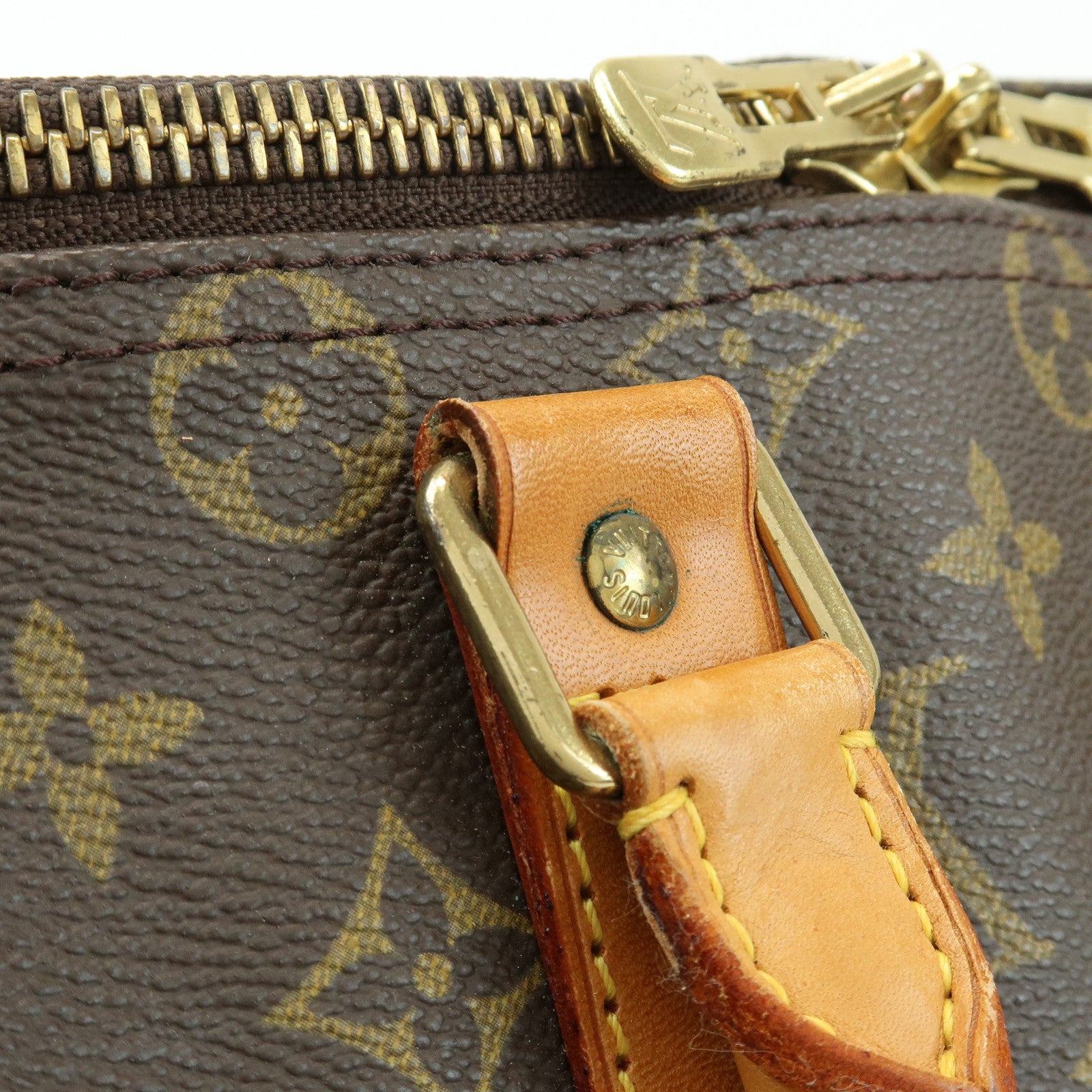 Louis Vuitton Monogram Keep All 45 CanvasBoston Bag Brown M41428