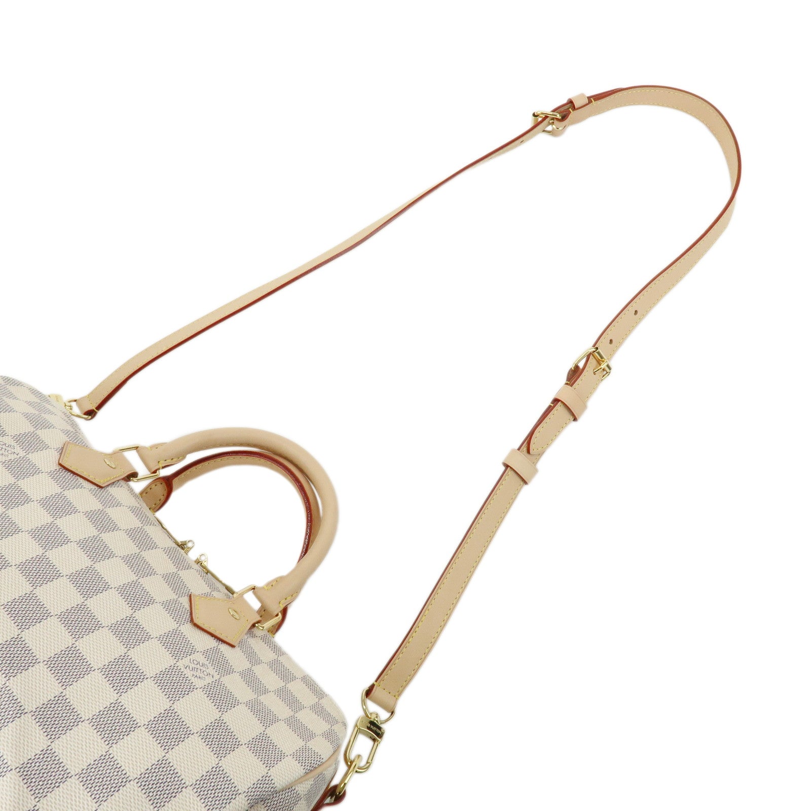 Louis Vuitton Damier Azur Speedy Bandouliere 30 Boston Bag N40592