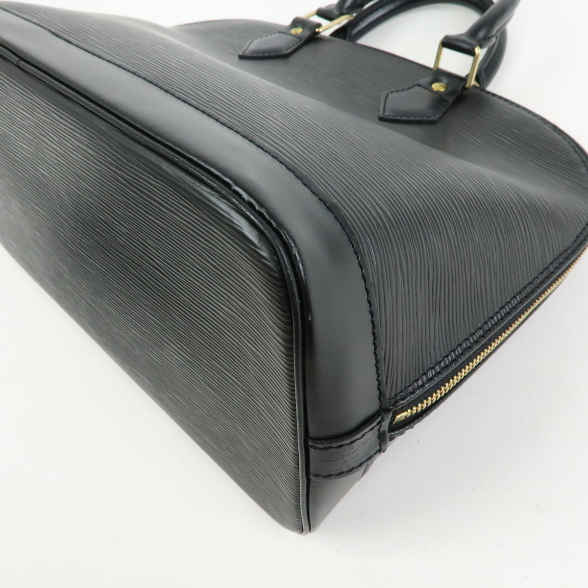 Louis Vuitton Epi Alma Leather Hand Bag Noir Black M52142