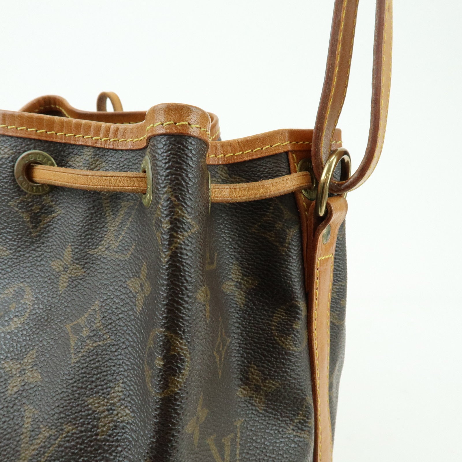 Louis Vuitton Monogram Canvas Petit Noe Shoulder Bag Brown M42226