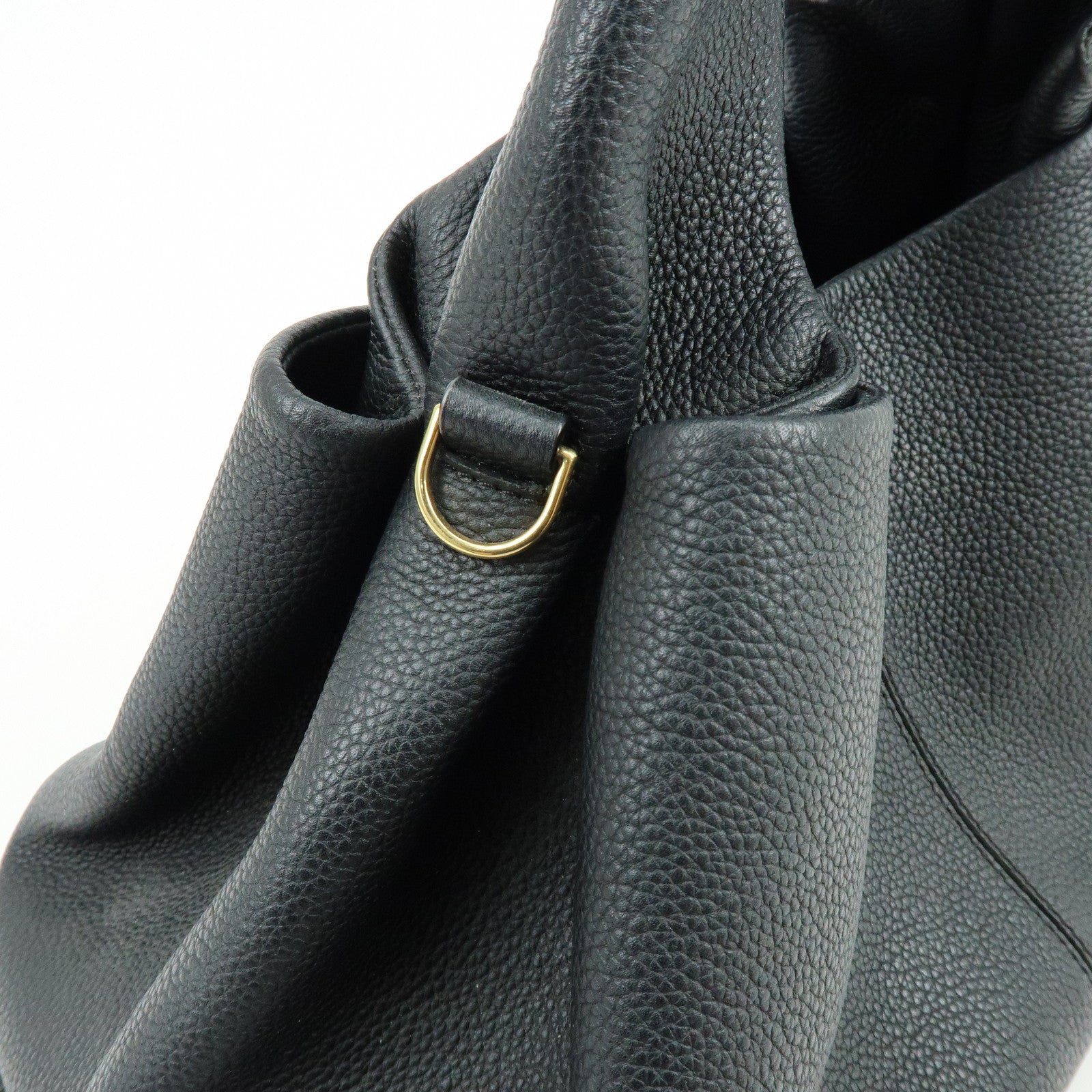 POLENE Numéro Neuf Calf Leather 2Way Bag Hand Shoulder Bag Black