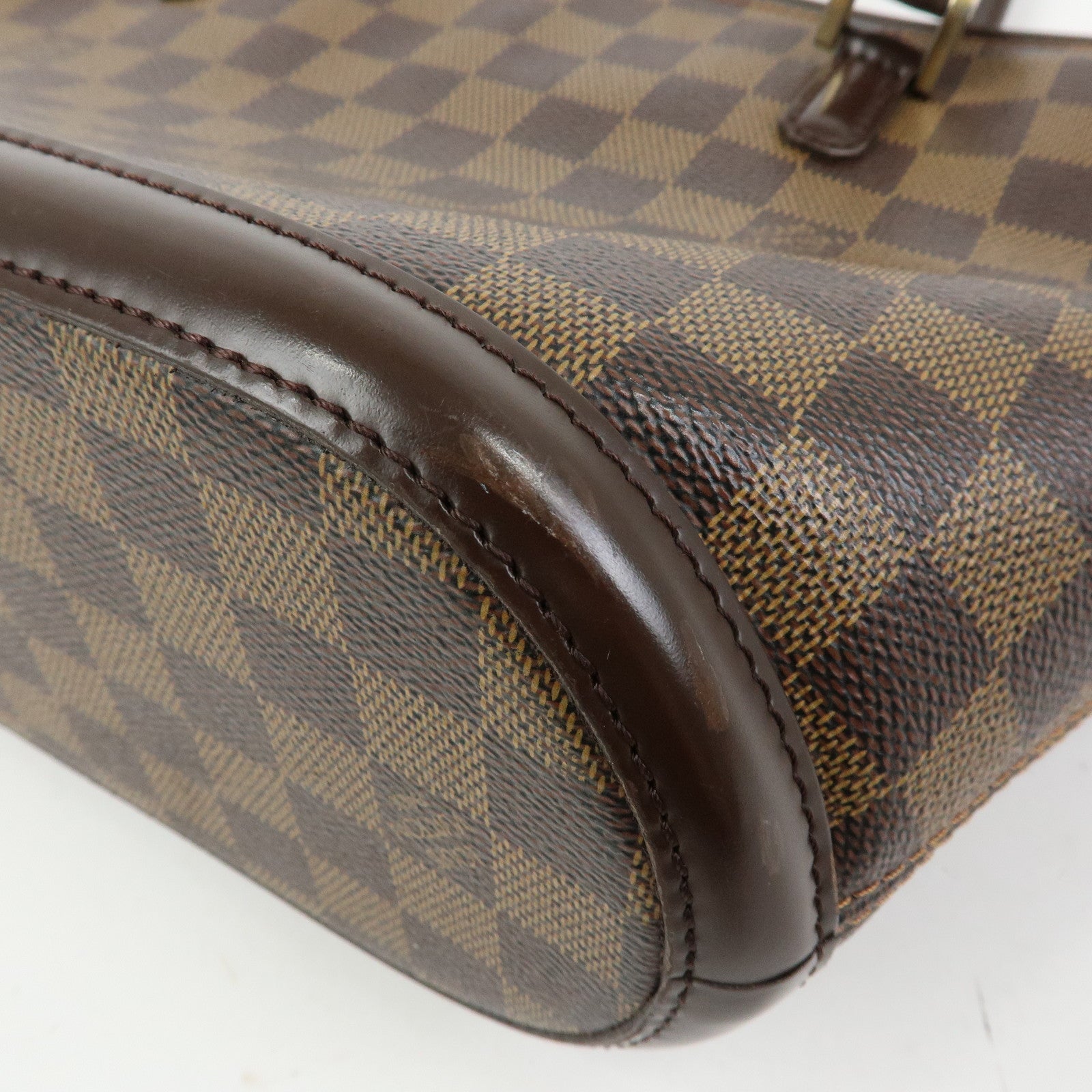 Louis Vuitton Manosque PM Damier Canvas Tote Bag Ebene N51121