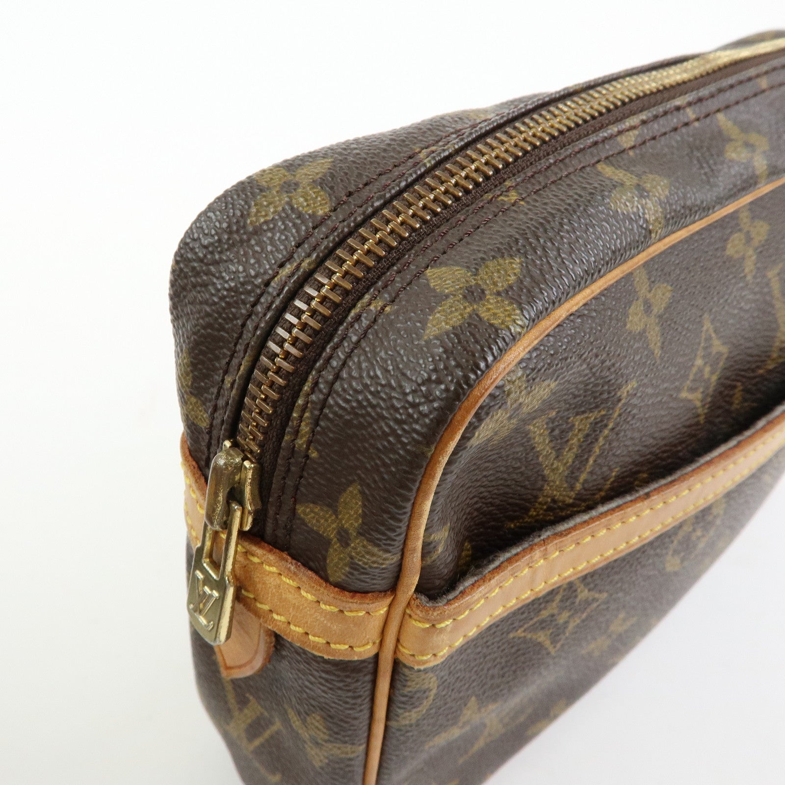Louis Vuitton Monogram Compiegne 23 Pouch Clutch Bag Brown M51845