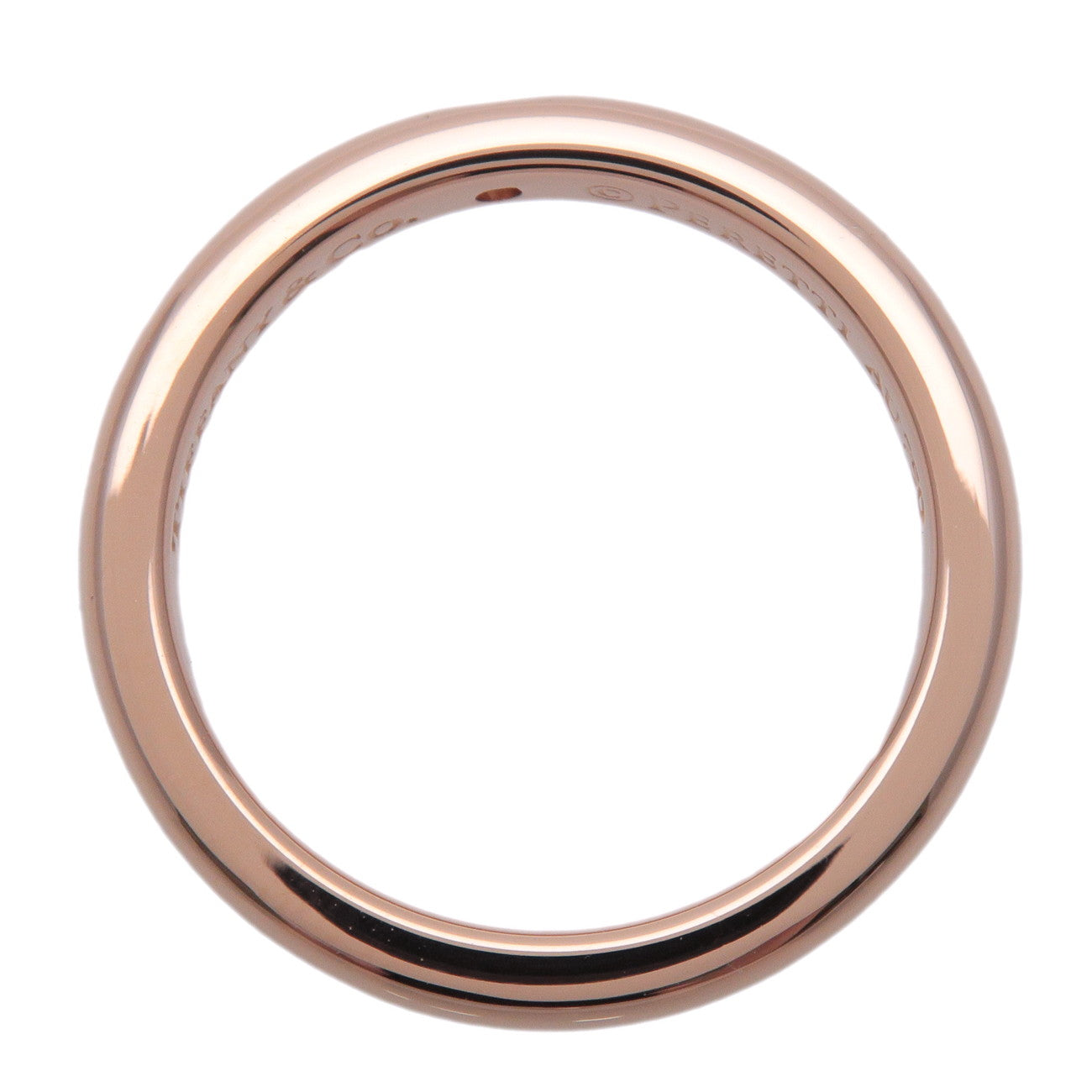 Tiffany & Co Stacking Band 1P Diamond Ring K18 750PG Rose Gold US3.5