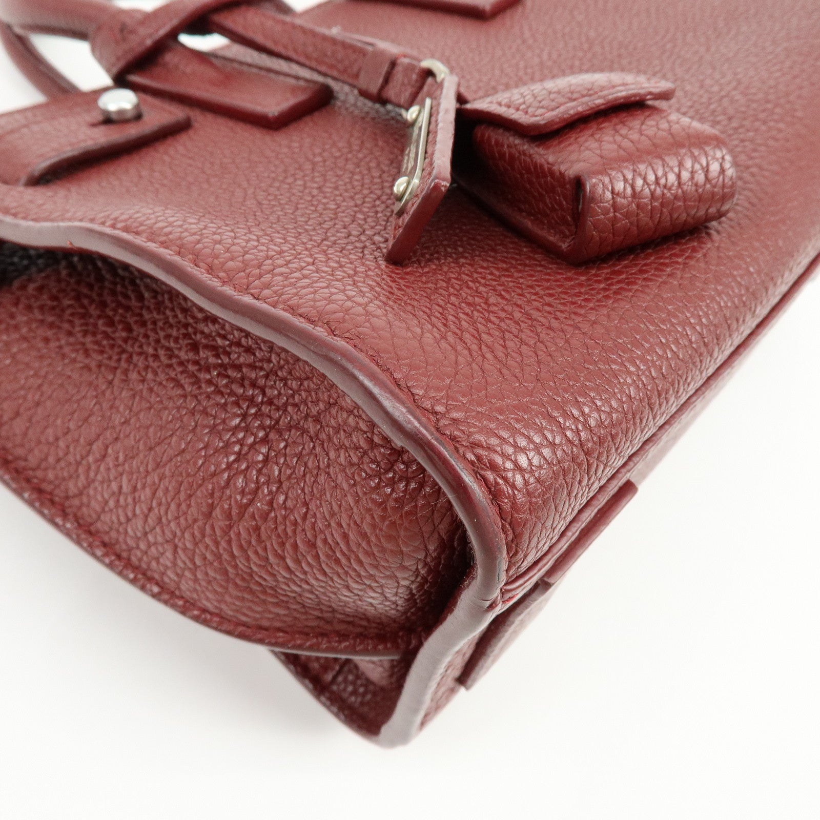 SAINT LAURENT PARIS Calf Leather Sac de Jour 2Way Hand Bag 485019