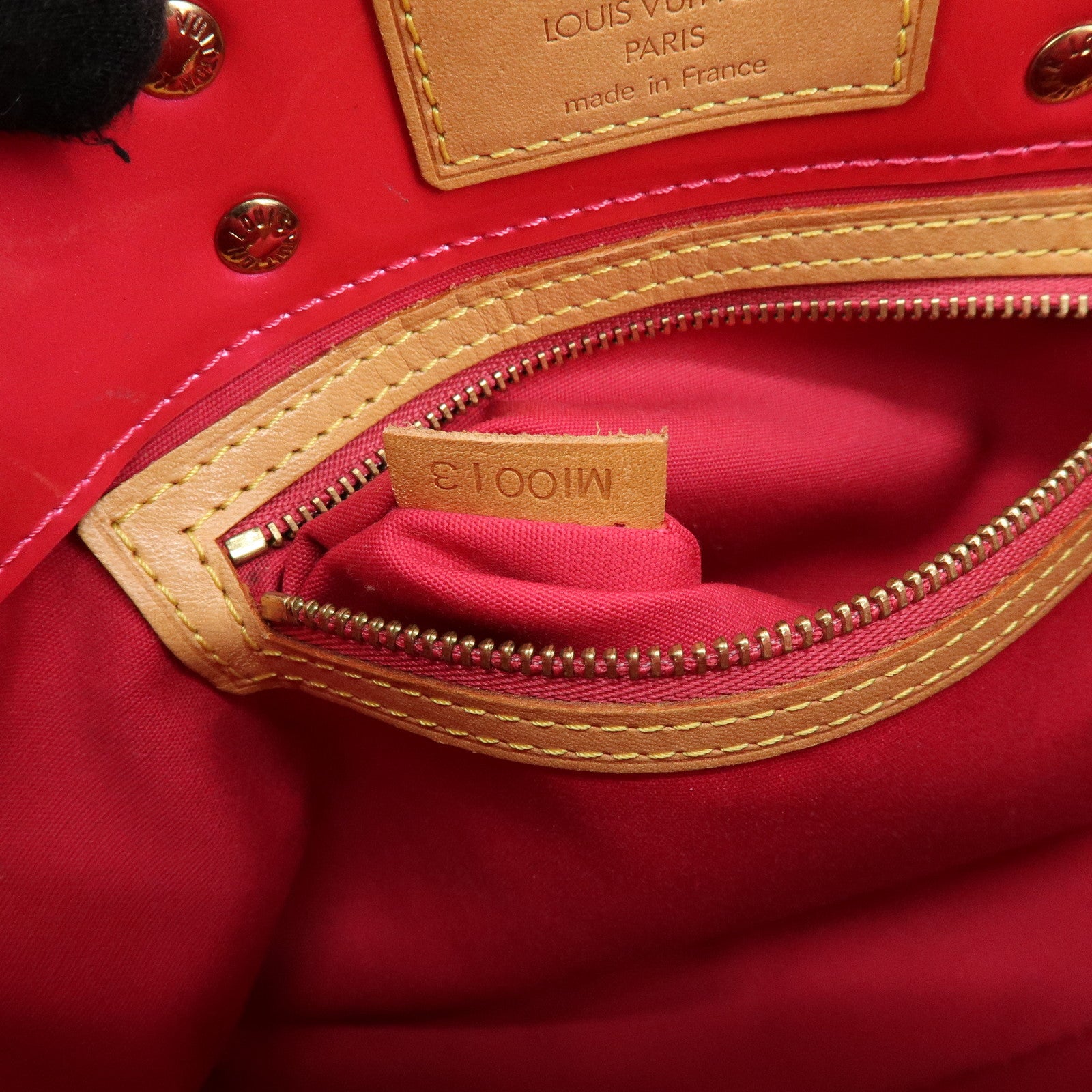 Louis Vuitton Monogram Vernis Lead PM Hand Bag Pink M91221