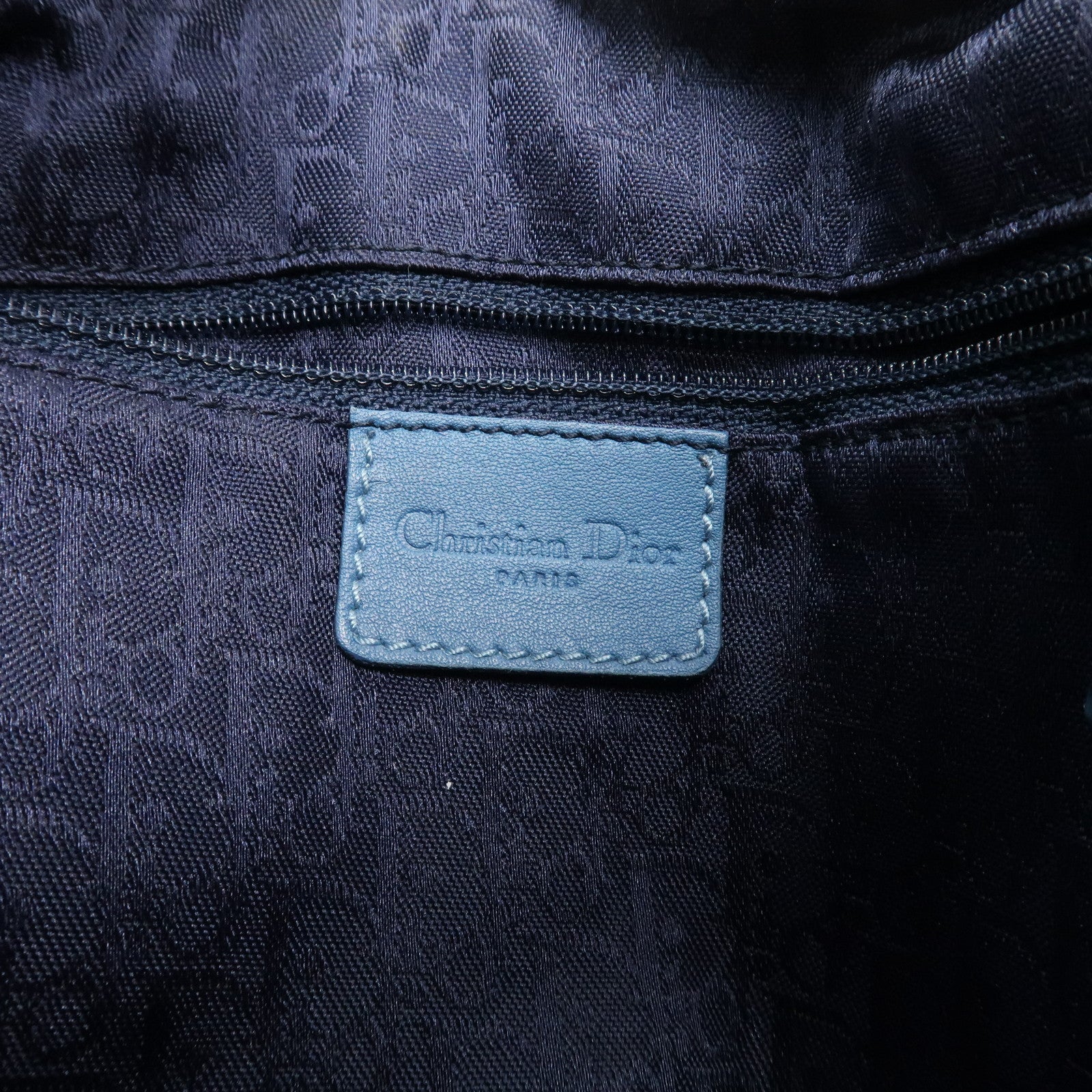 Christian Dior Admit It Denim Leather Shoulder Bag Light Blue Used