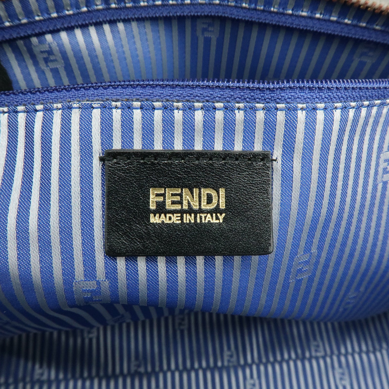 FENDI Zucca PVC Leather Tote Bag Shoulder Bag White Multicolor 8BH185