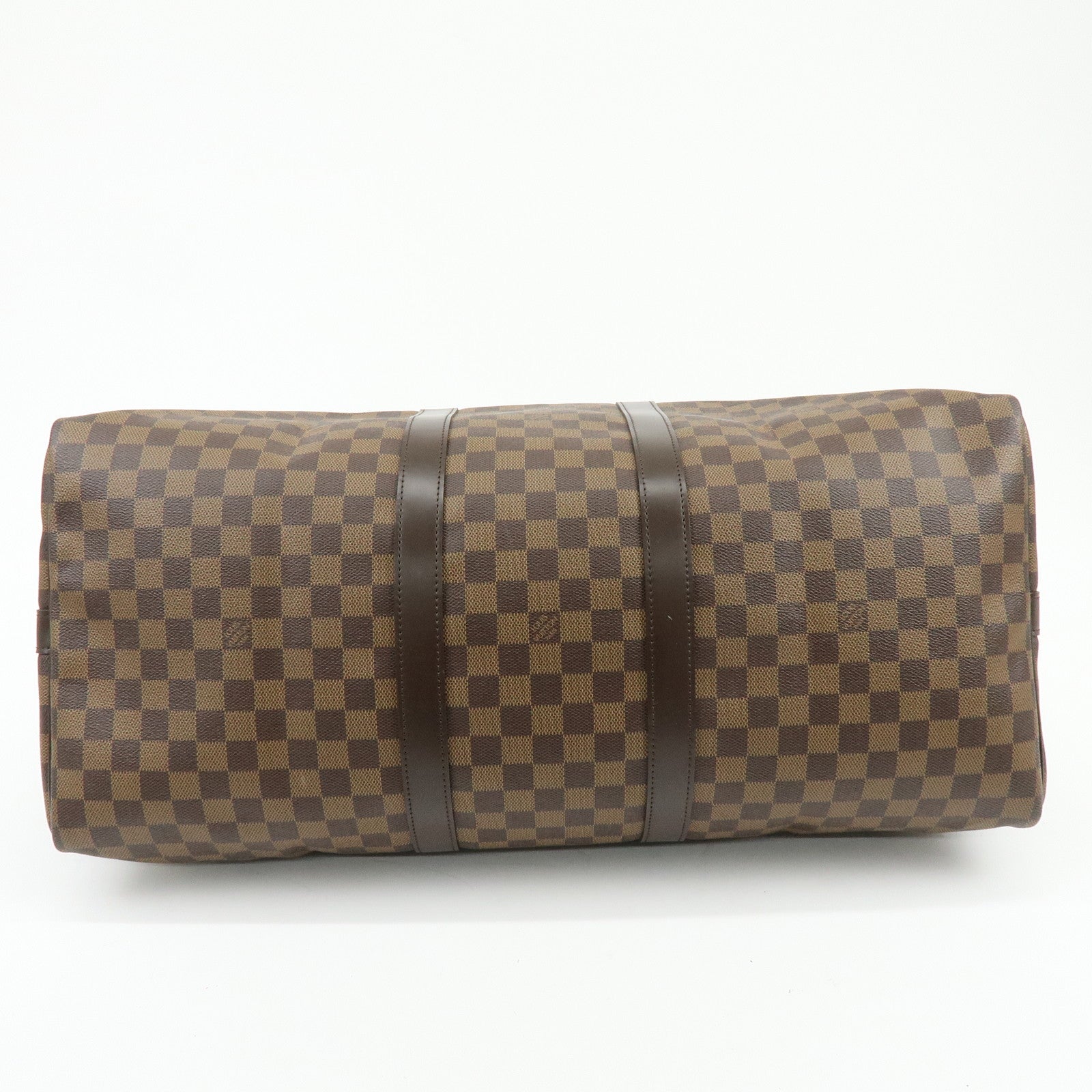 Louis Vuitton Damier Keep All Bandouliere 55 Travel Bag Brown N41414
