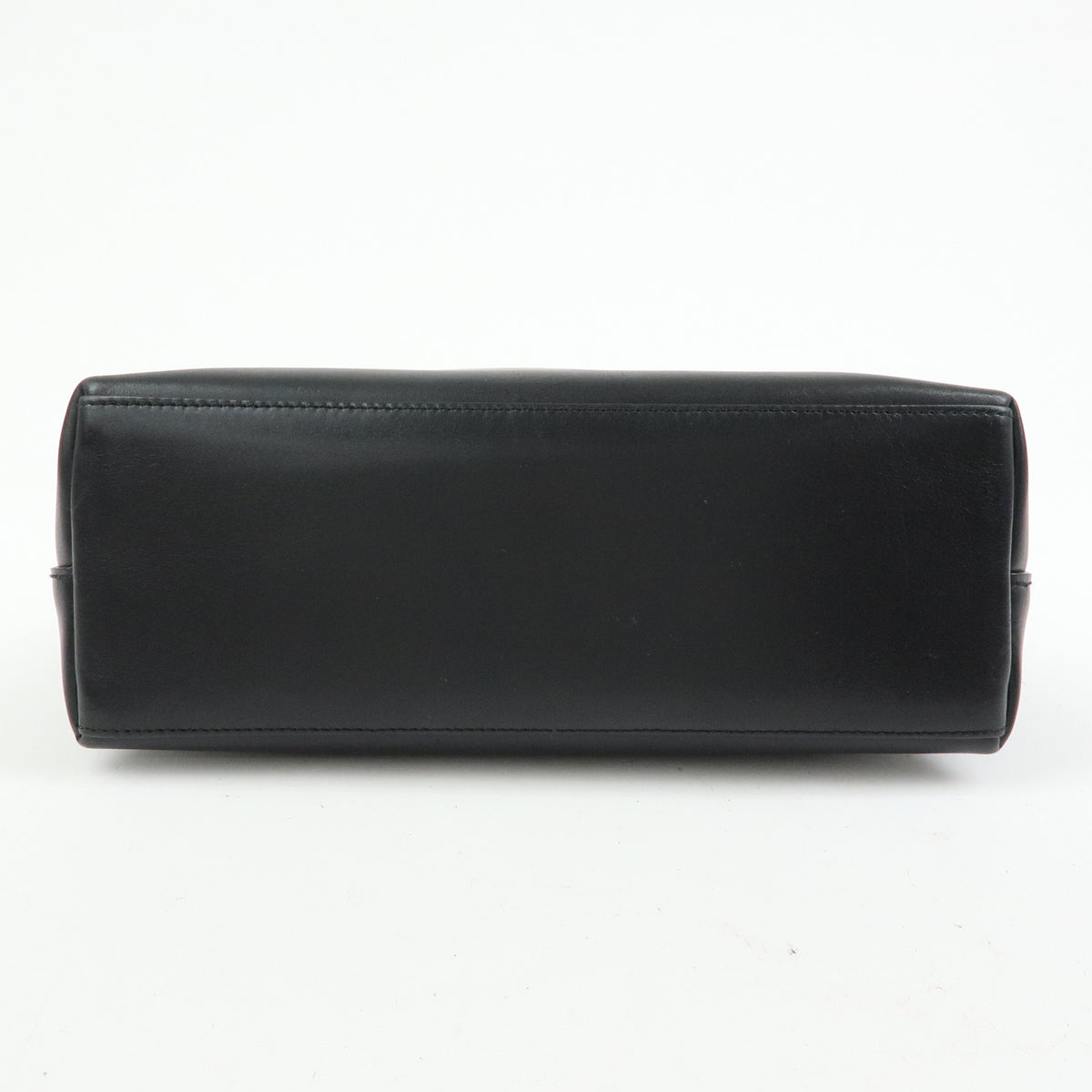 GUCCI Bamboo Leather Shoulder Bag Hand Bag Black 001.2058.1883.0