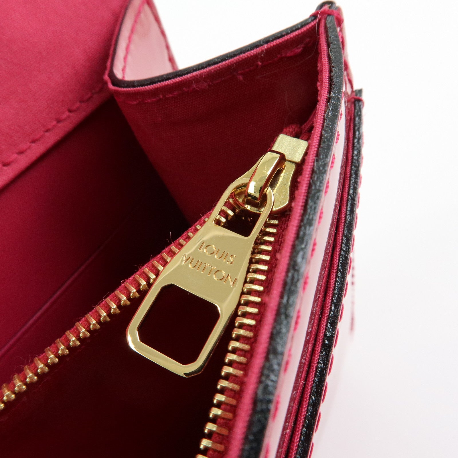 Louis Vuitton Vernis Pochette Louise GM Clutch Bag Rose Indien M61317