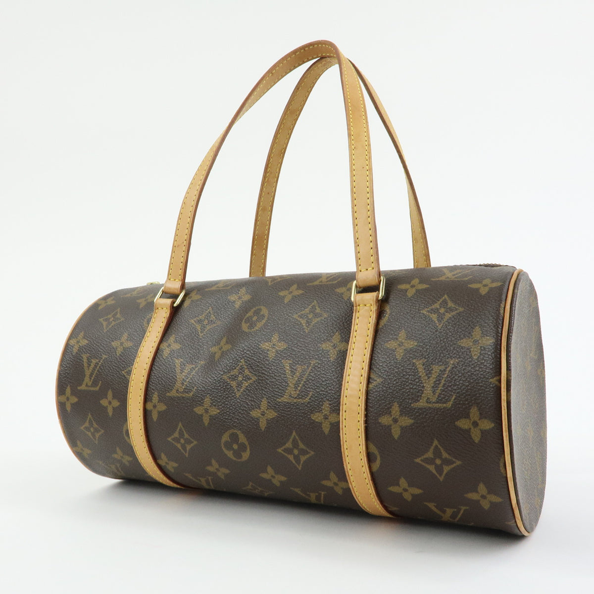 Louis Vuitton Monogram Papillon 30 Hand Bag Brown M51385