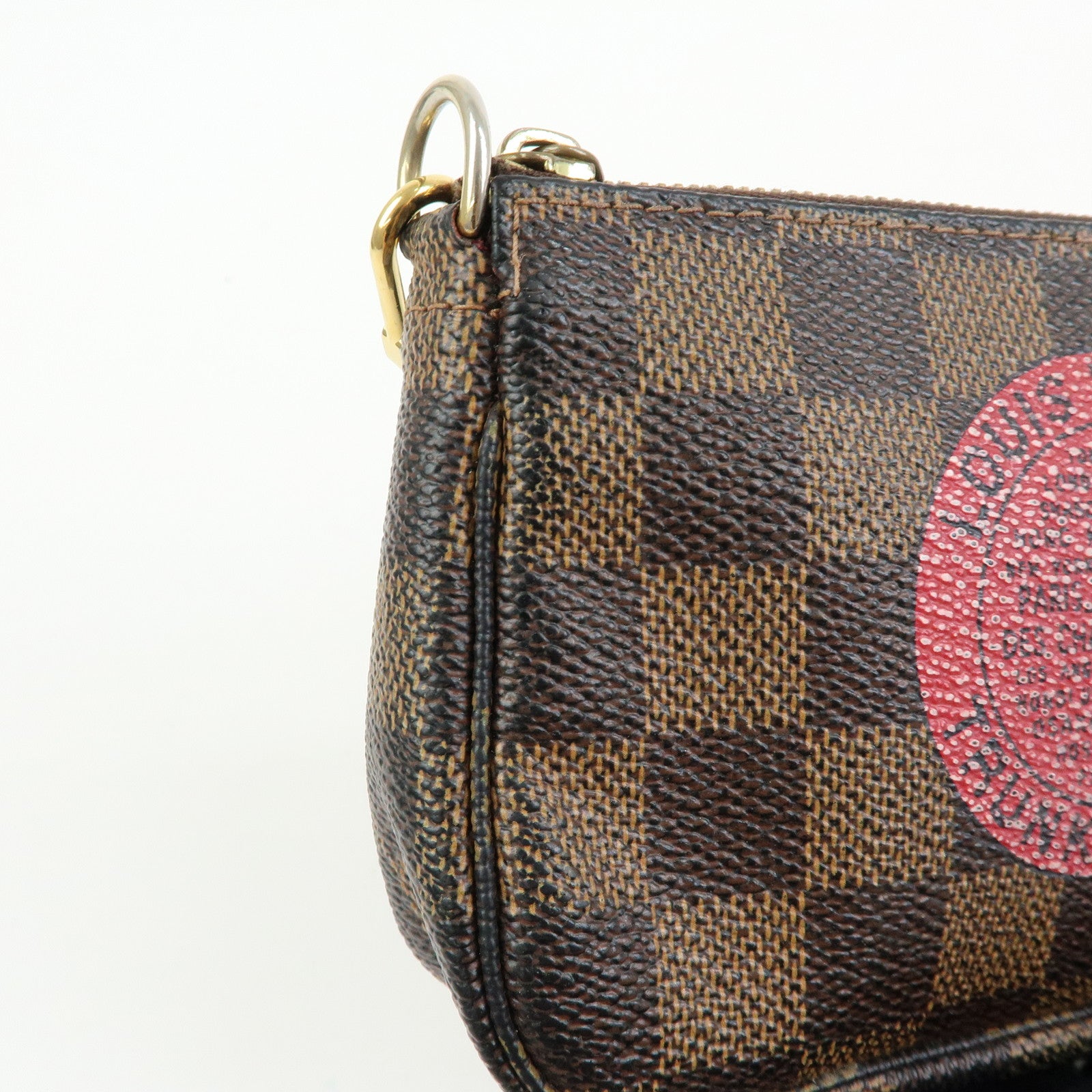 Louis Vuitton Damier T&B Mini Pochette Accessoires Pouch Brown N58011
