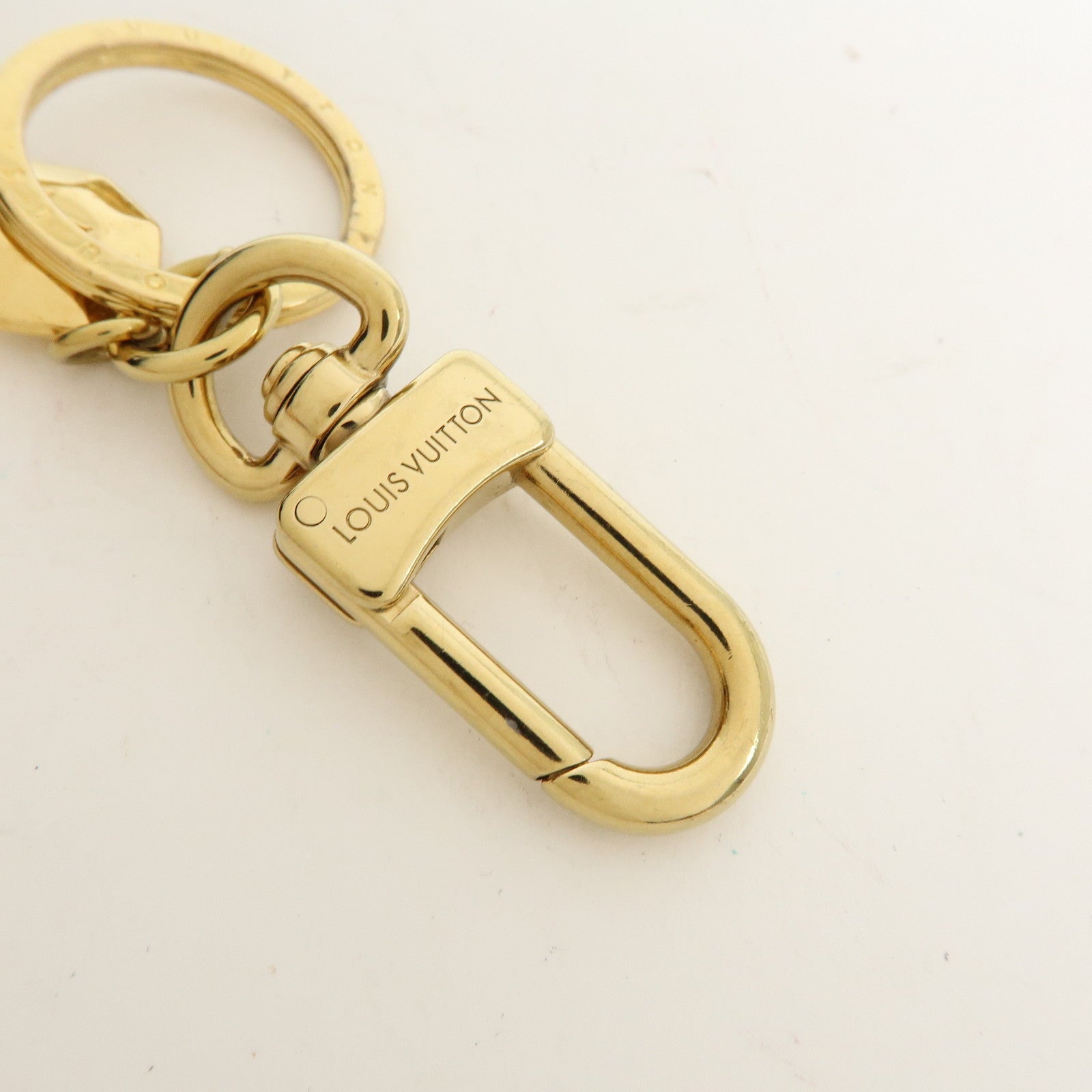 Louis Vuitton Porte Cles LV Facettes Bag Charm Key Chain Gold M65216