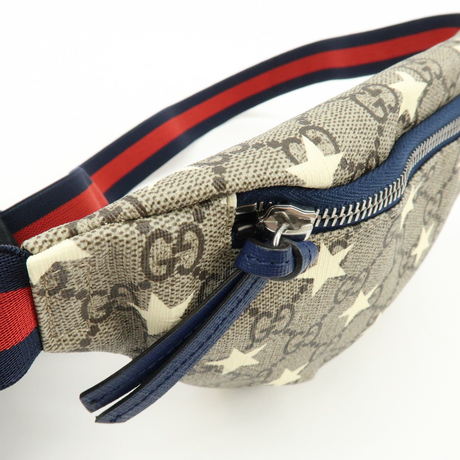 GUCCI Children's GG Supreme Body Waist Bag Beige Star Motif 502095