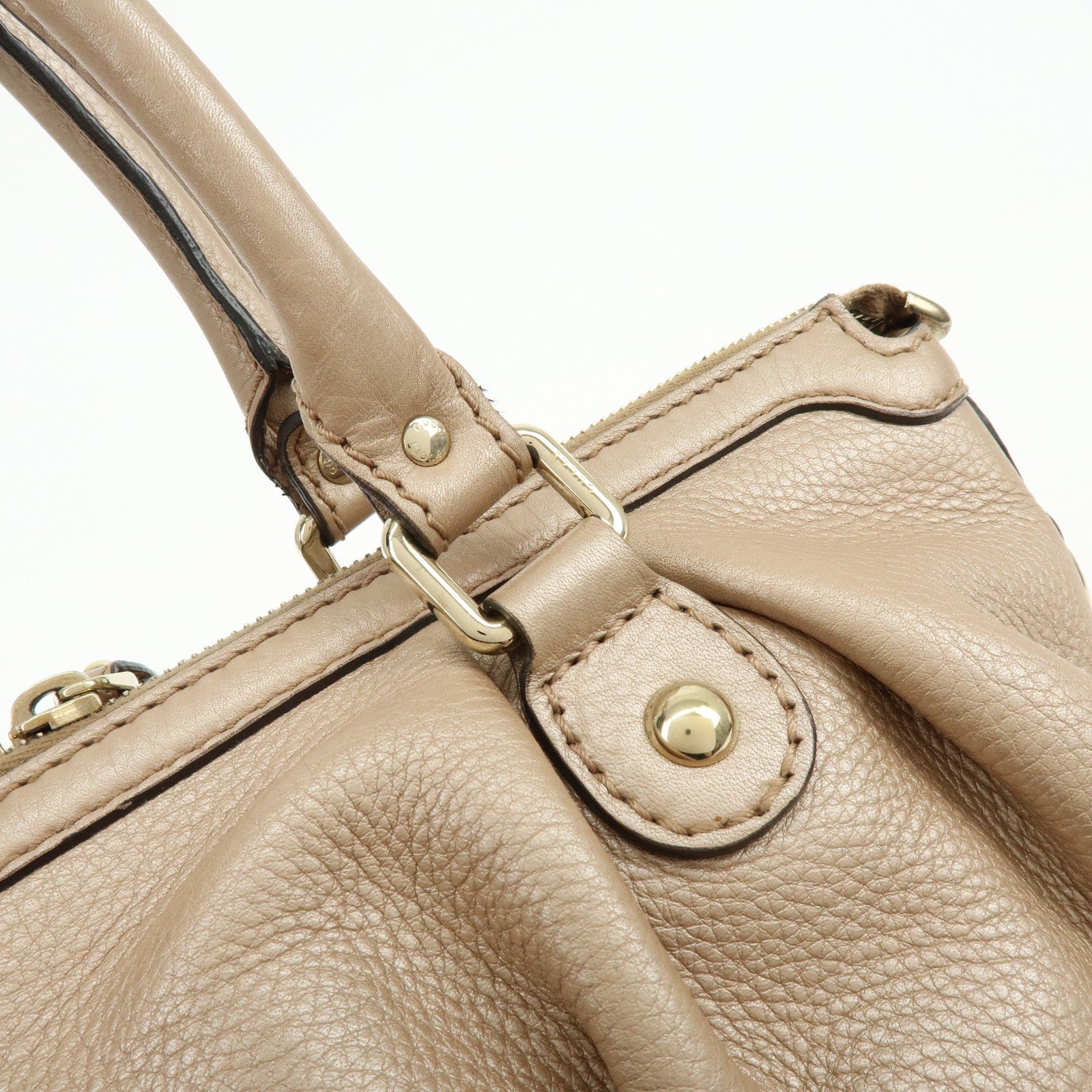 GUCCI Sukey Interlocking G Leather 2Way Shoulder Hand Bag 247902