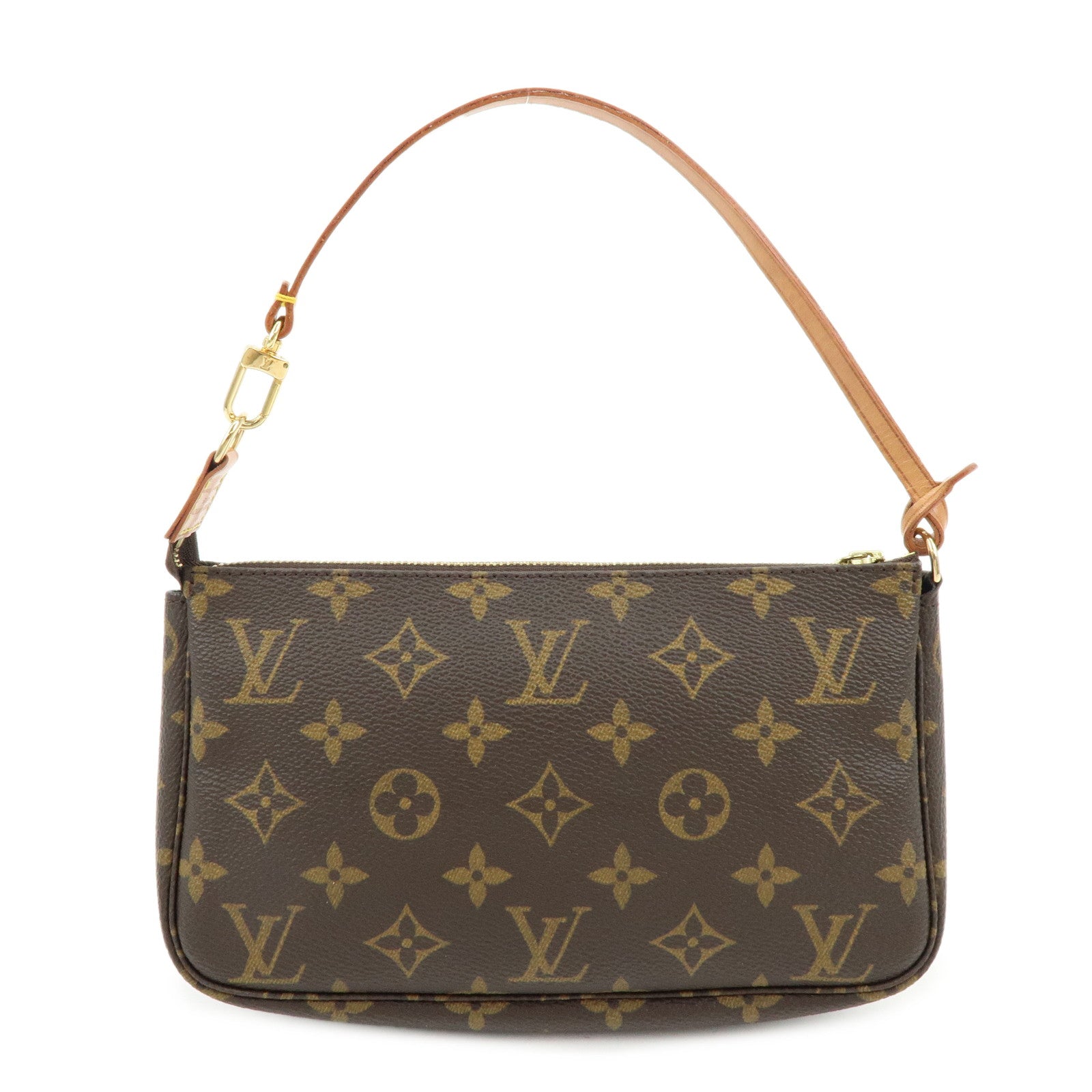 Louis Vuitton Monogram Pochette Accessoires Pouch Hand Bag Brown M51980