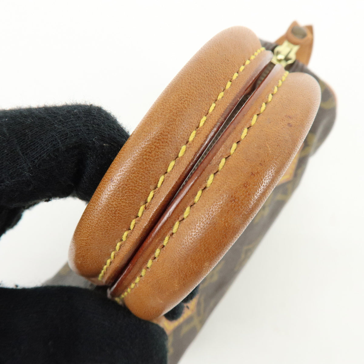 Louis Vuitton Monogram Mini Speedy Hand Bag Brown M41534