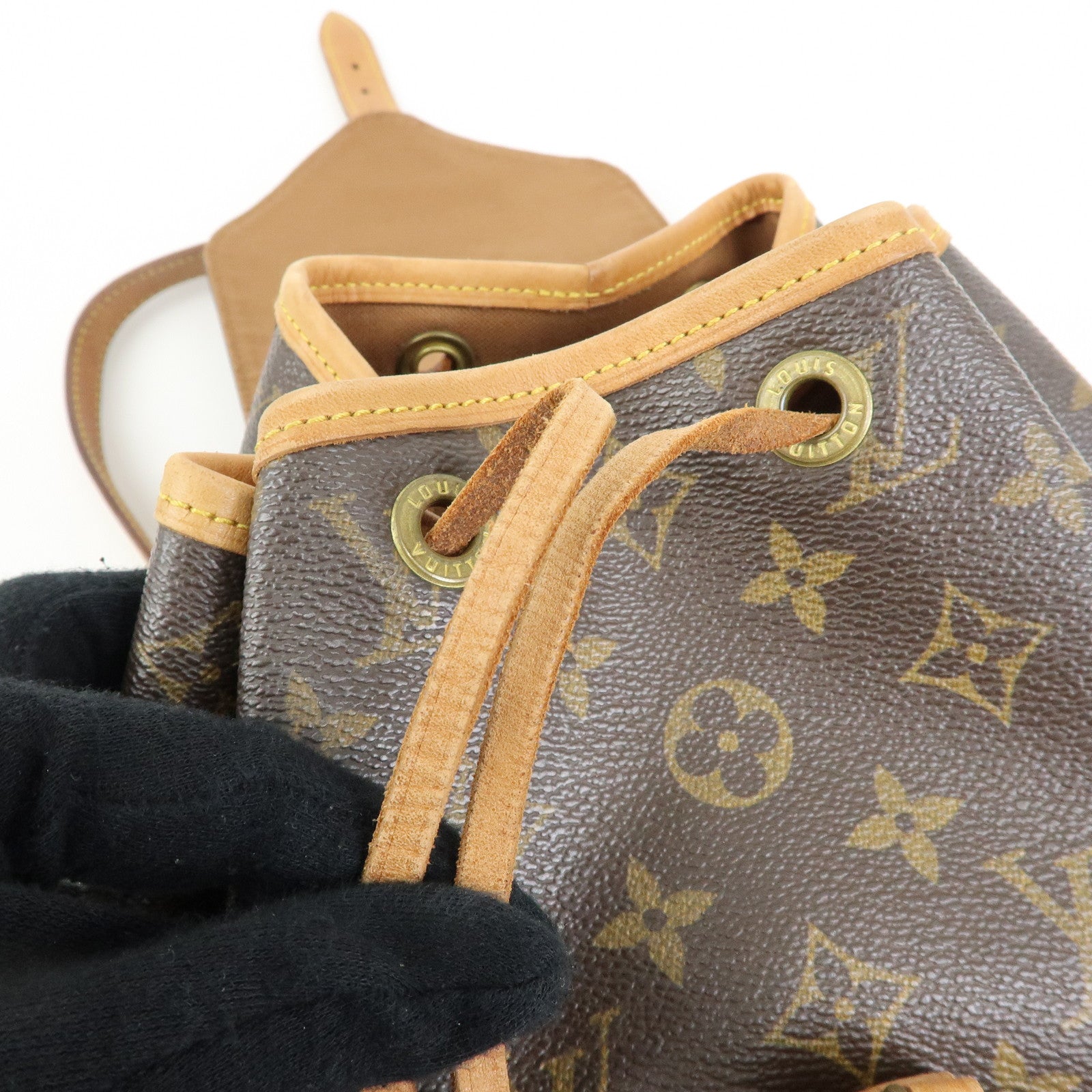 Louis Vuitton Monogram Canvas Montsouris MM Backpack Brown M51136