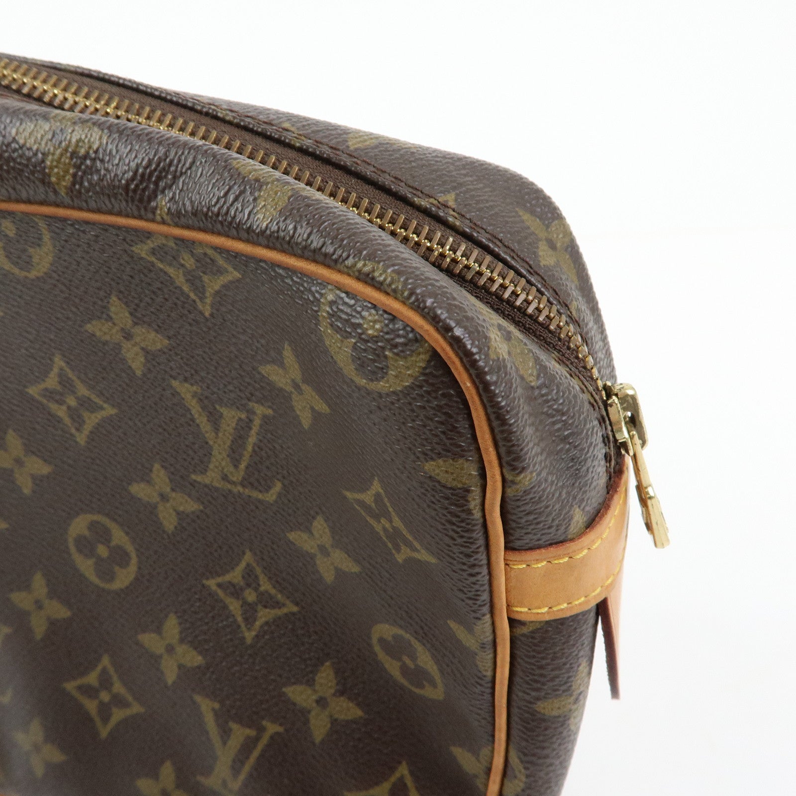 Louis Vuitton Monogram Compiegne 23 Pouch Clutch Bag Brown M51845