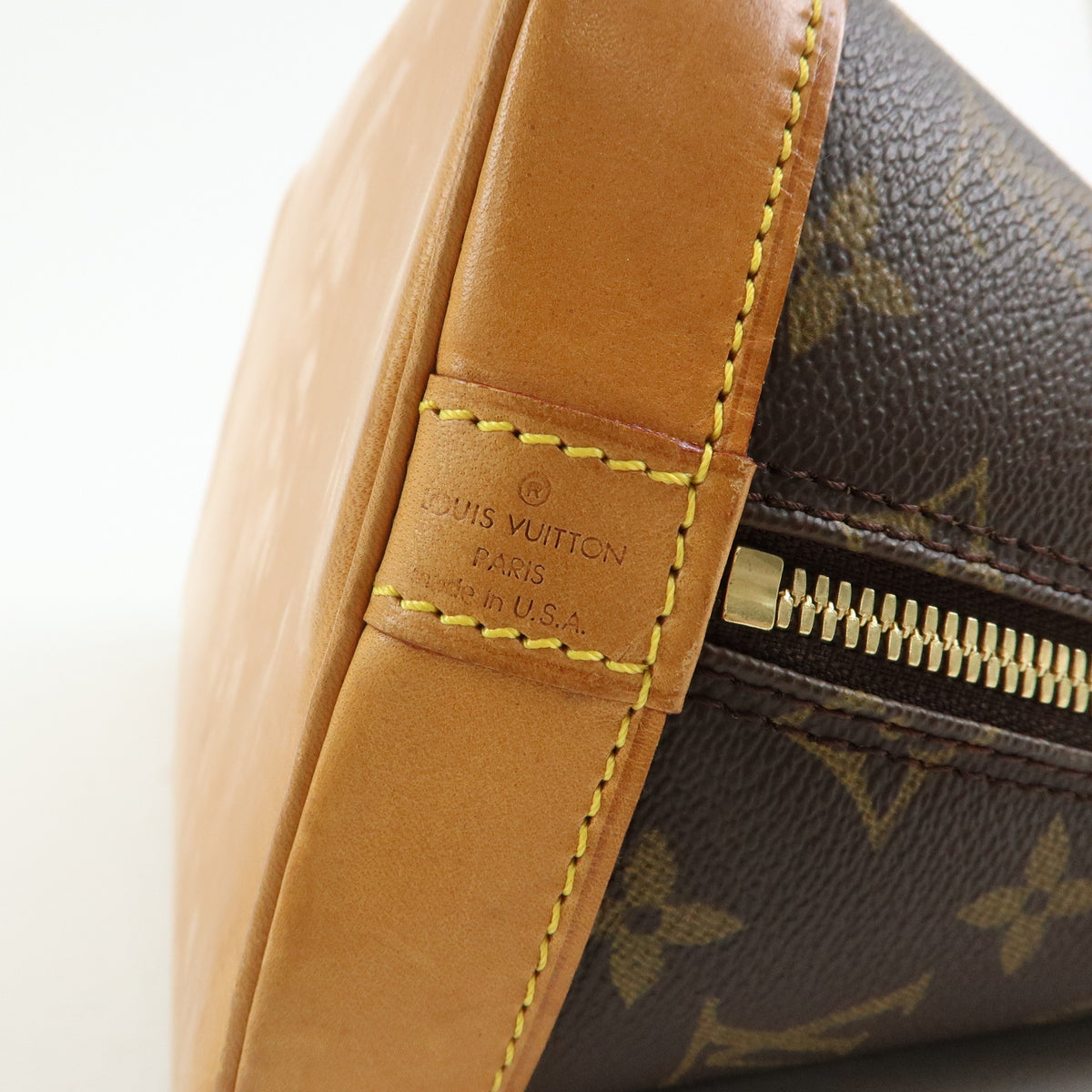 Louis Vuitton Monogram Alma PM Canvas Leather Hand Bag Brown M51130
