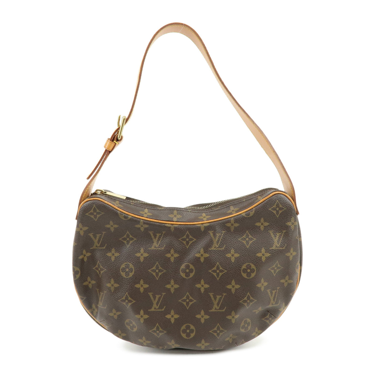 Louis Vuitton Monogram Croissant MM Shoulder Bag Brown M51512