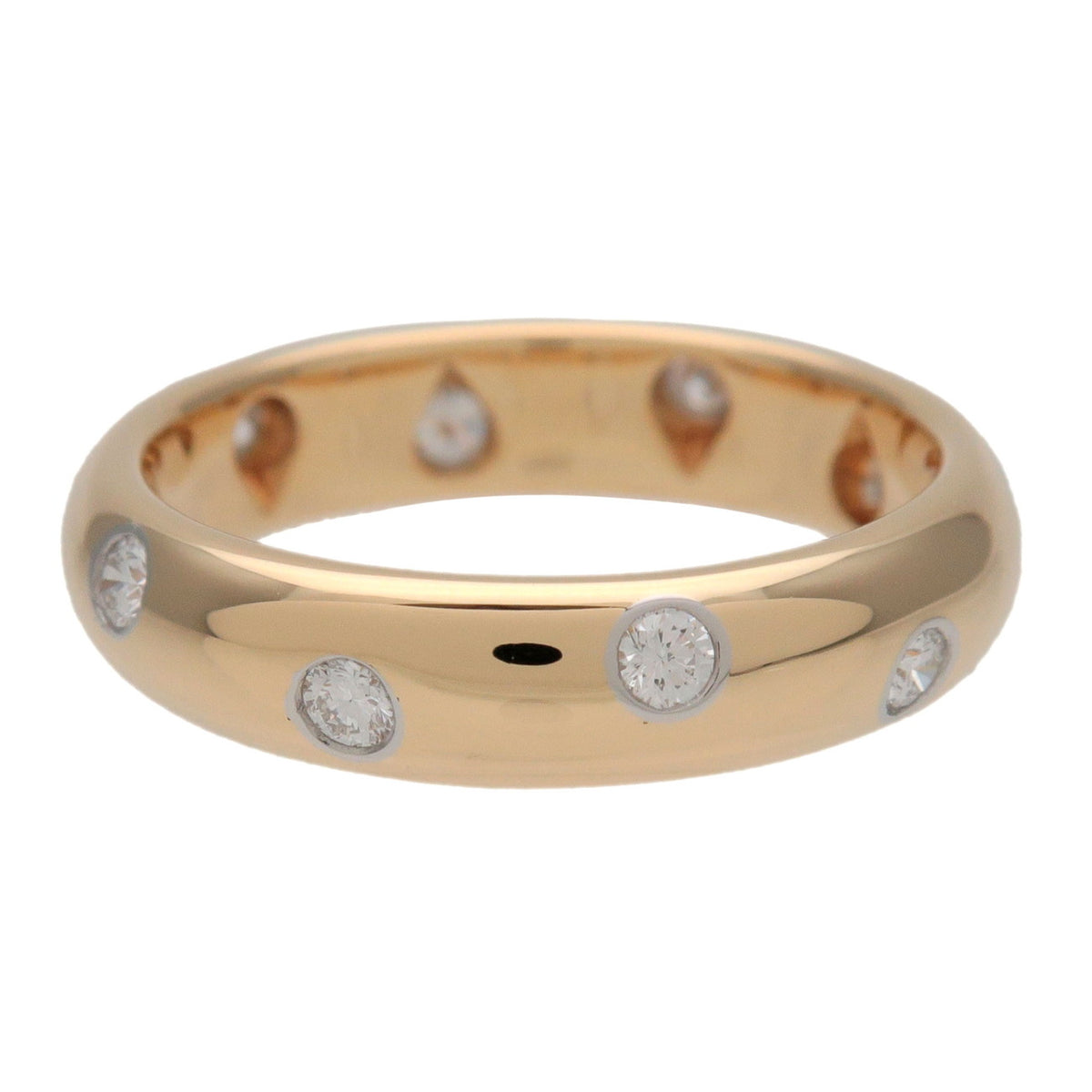Tiffany&Co Dots 10P Diamond Ring K18 750YG US5 EU49 HK10